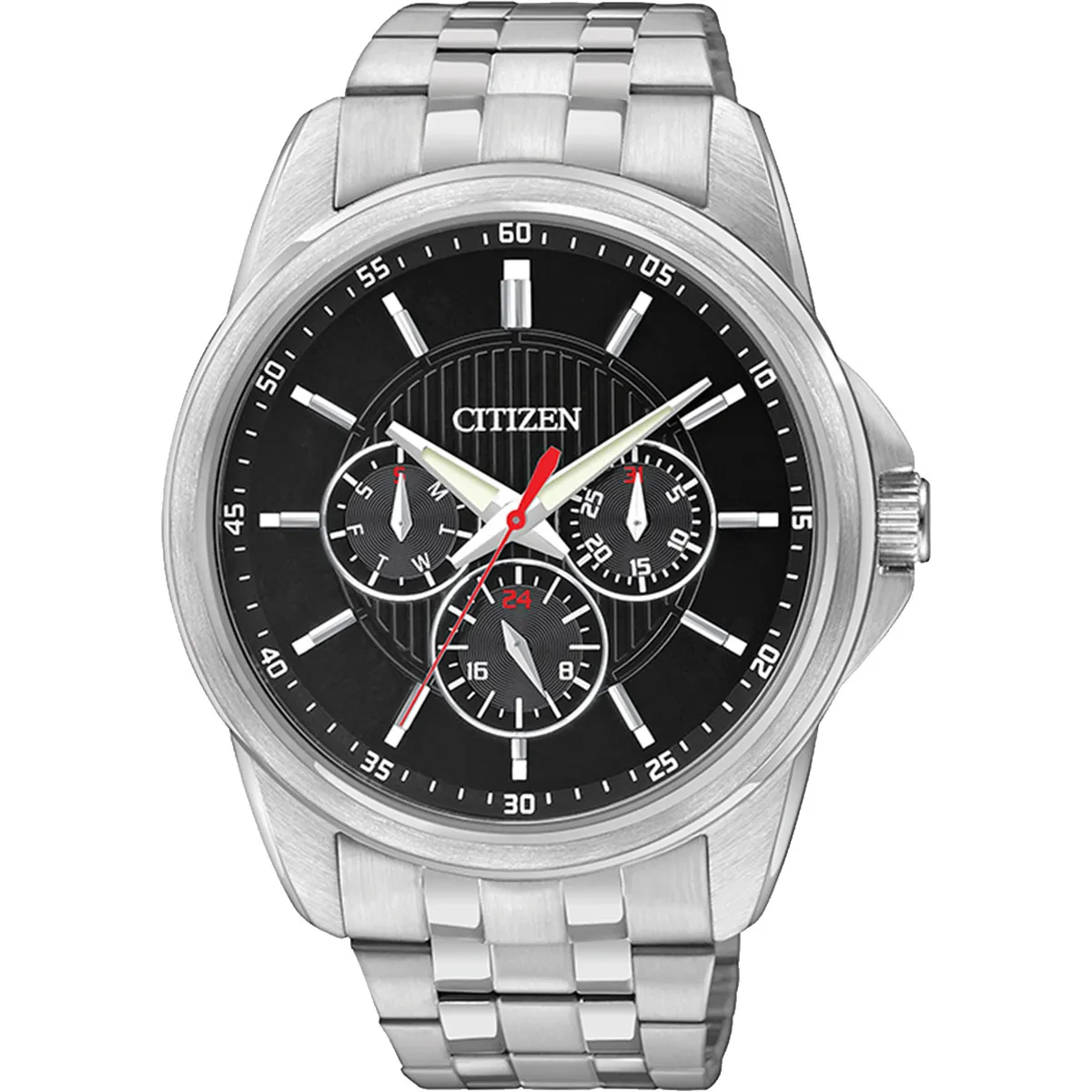 Citizen Men's Watch Black Dial Quartz - 42mm