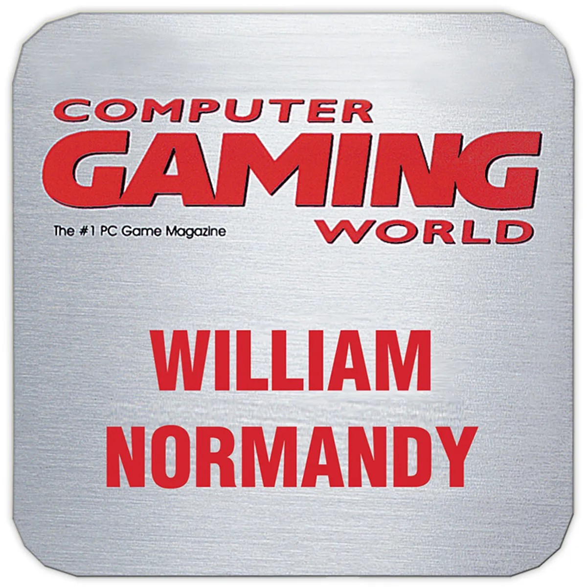 Name Badge Aluminum Full Color Custom Personalized - 3-6 sq in