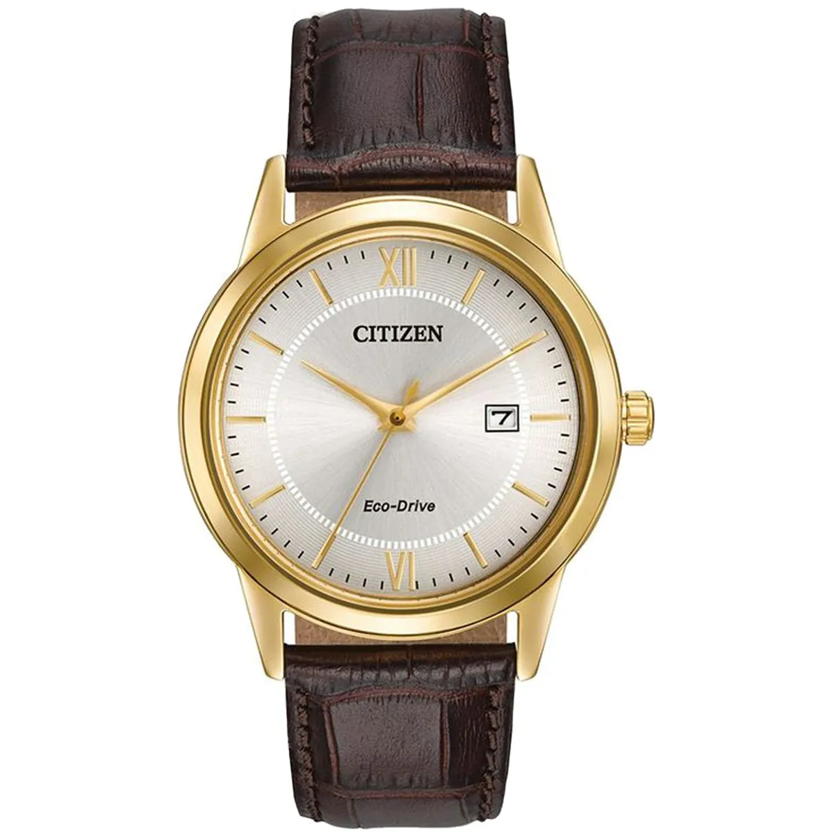 Citizen Men's Eco-Drive Watch Brown Leather - 40mm