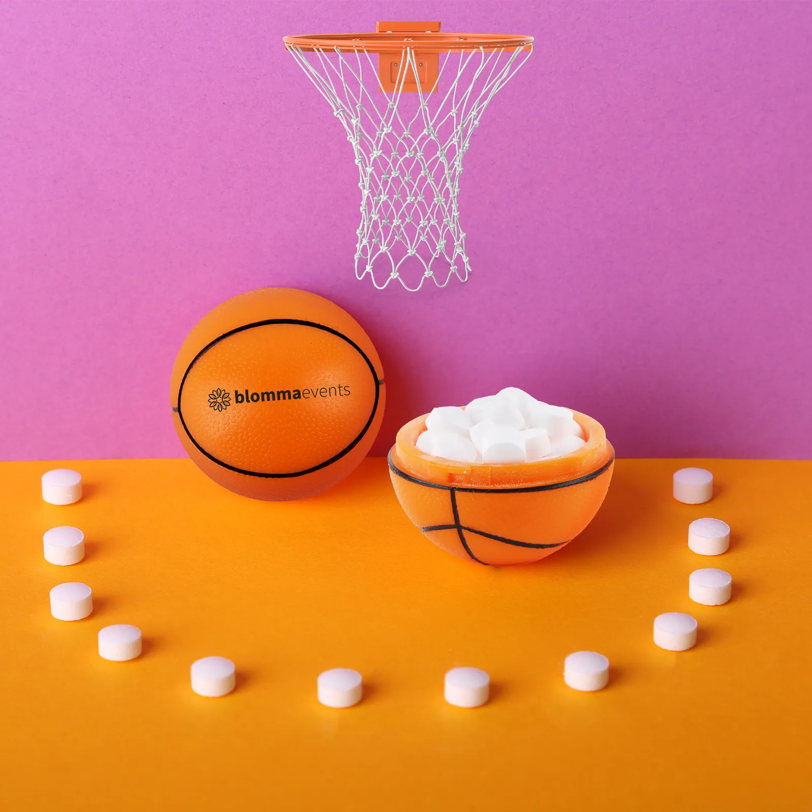 Basketball Shaped Mint Container - 1.5 in
