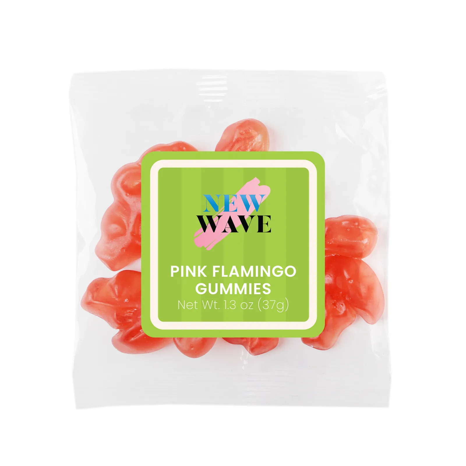 Gummy Candy Pink Flamingo Strawberry Flavor - 1.3 oz - product view 2