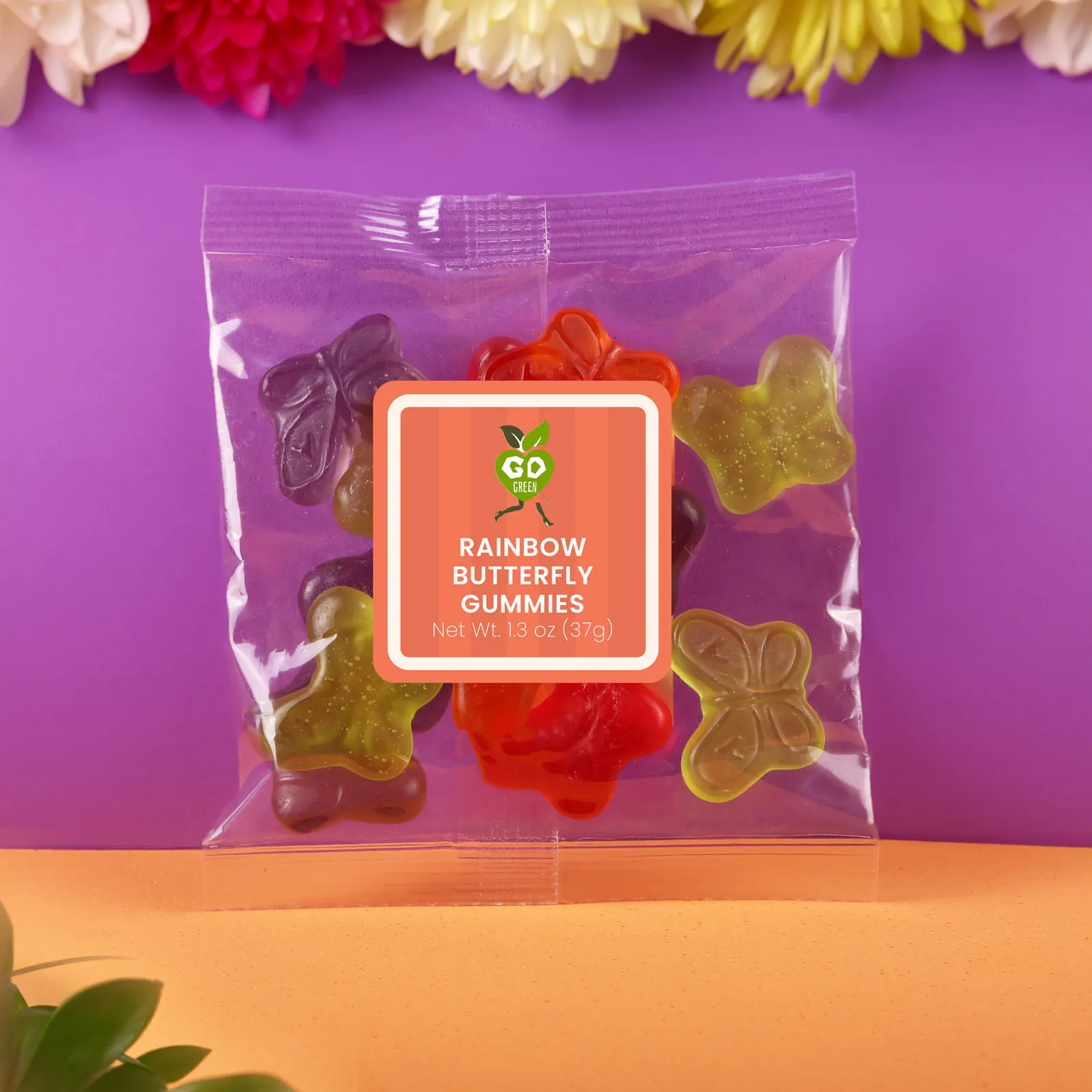 Gummy Butterflies Mini Rainbow Assorted - 1.3 oz