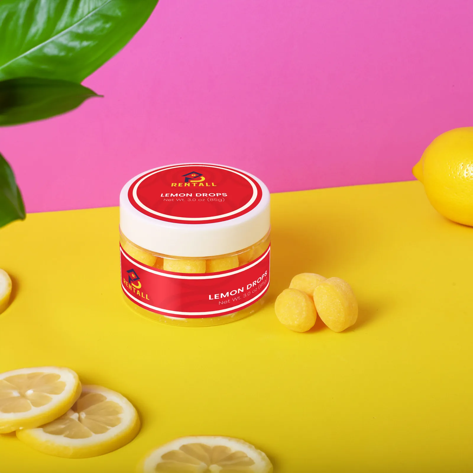 Hard Candy Lemon Drops Old Fashioned Style - 3 oz