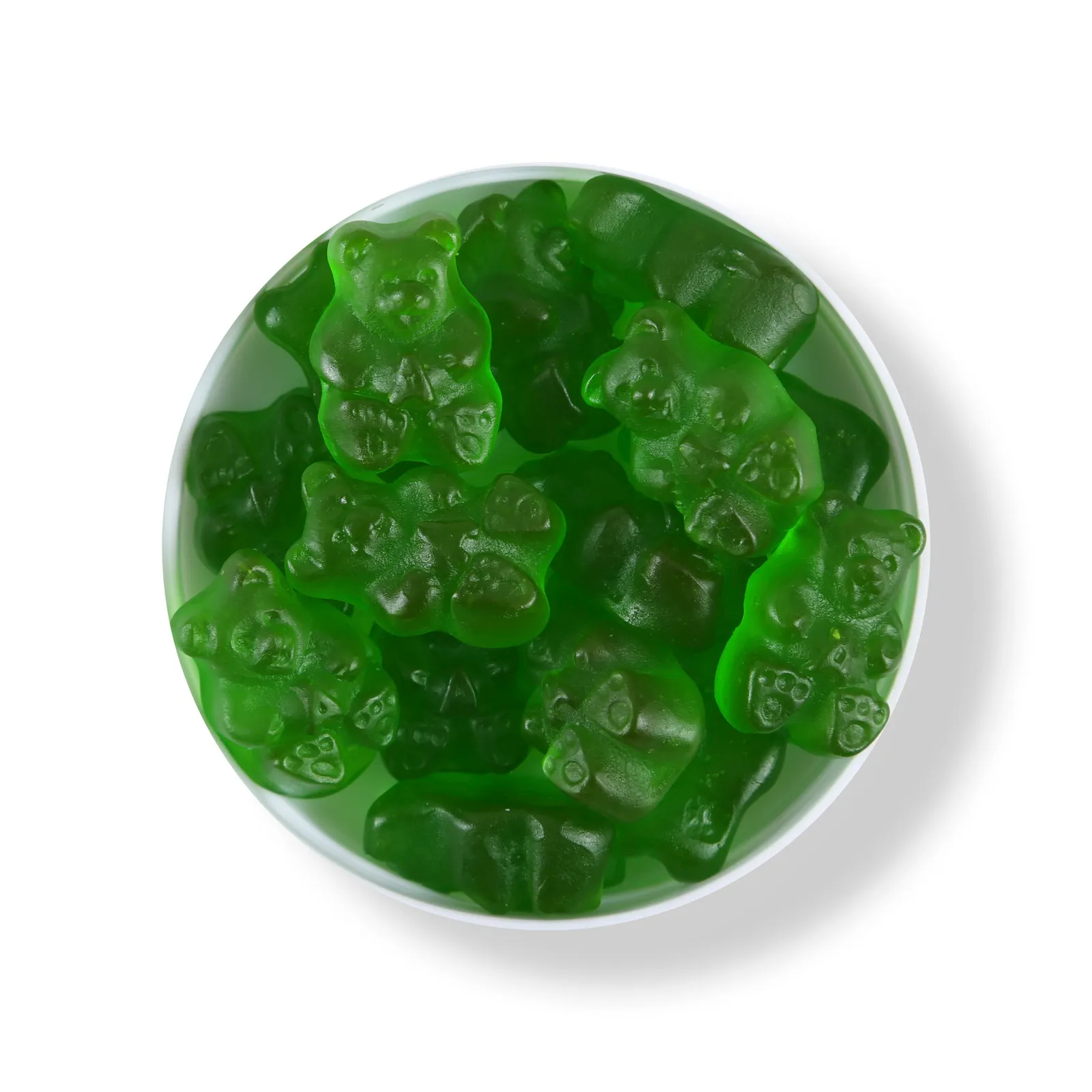 Gummy Bears Green Apple Flavored in Jar - 3 oz