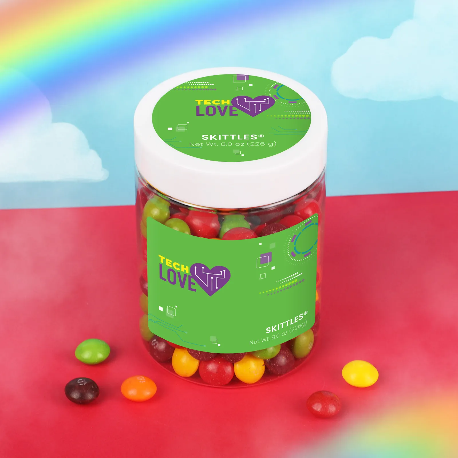 Candy Jar Skittles Rainbow Fruit Flavors - 7 oz