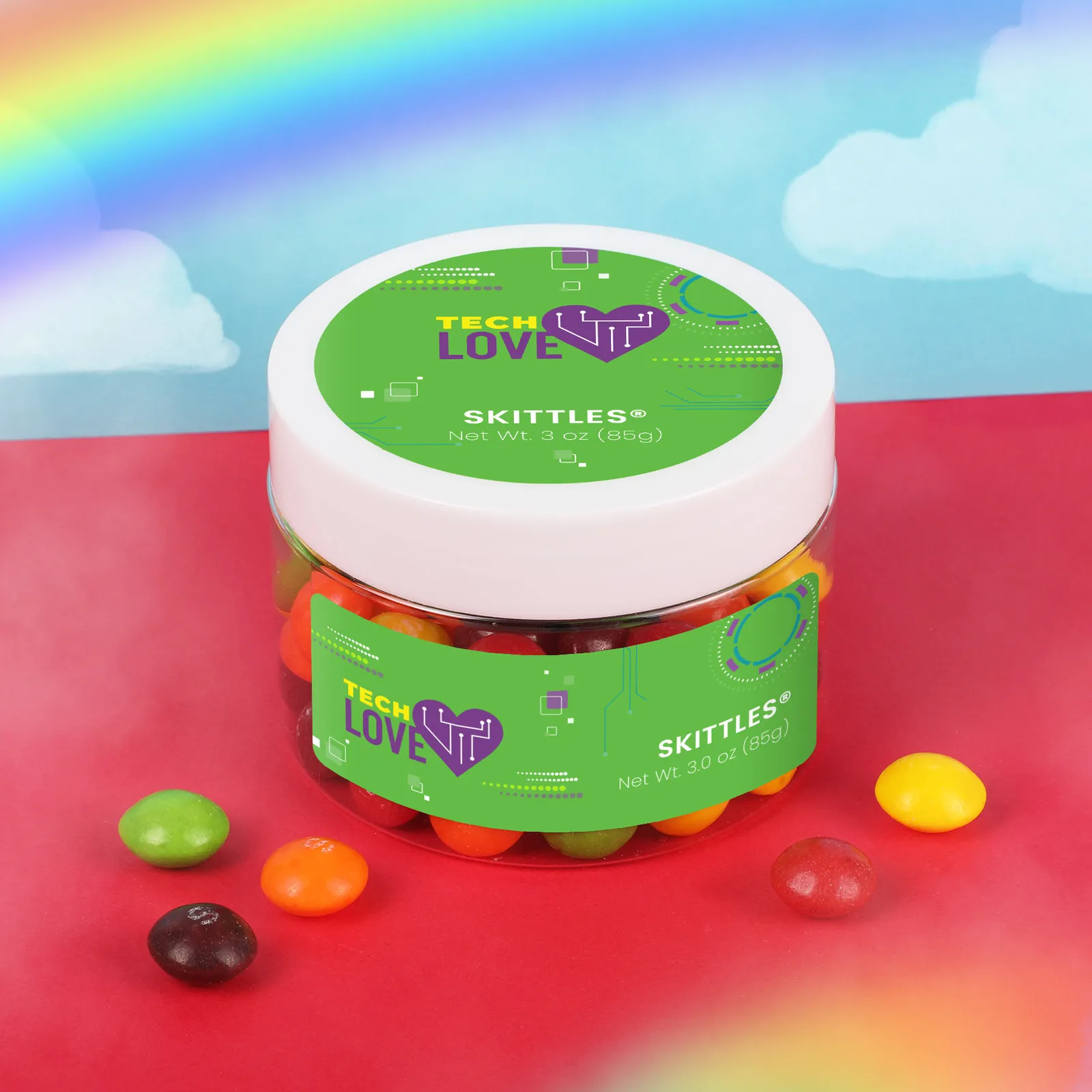 Candy Jar Skittles Rainbow Fruit Flavors - 3 oz