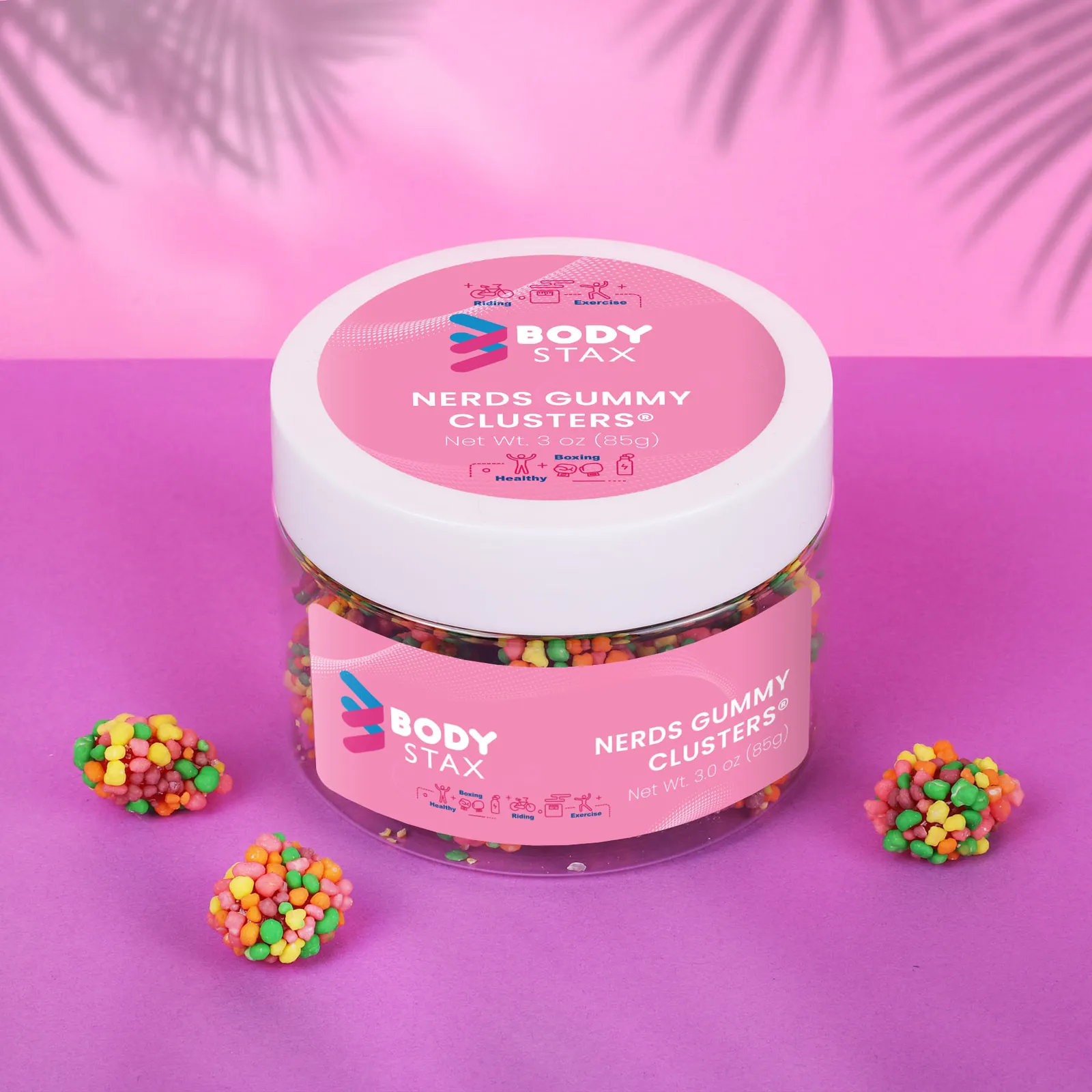 Candy Jar Nerds Gummy Clusters Crunchy - 3 oz