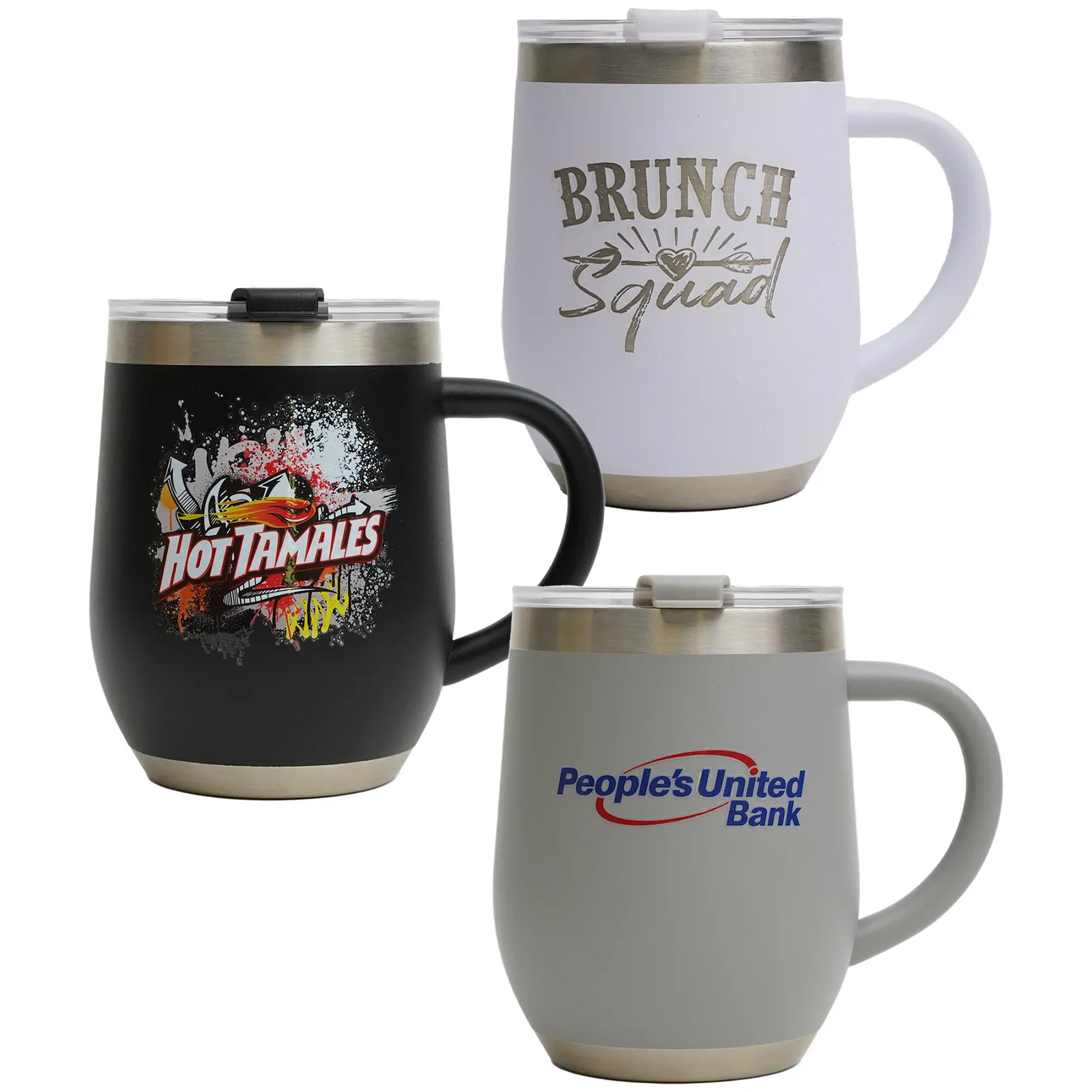 Stemless Tumbler with Handle - 12 oz - product view 2