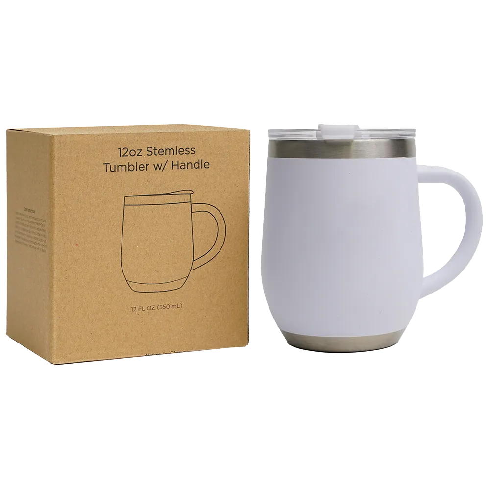 Stemless Tumbler with Handle - 12 oz - blank view 10