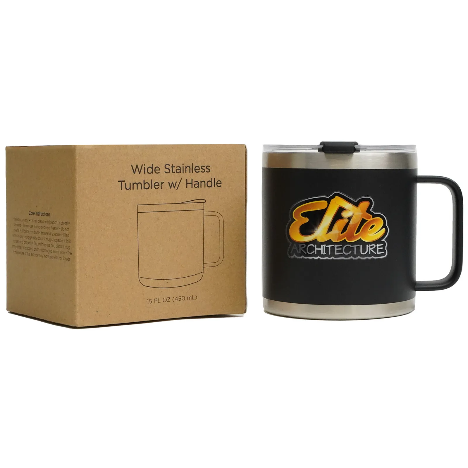 Ranch Style Tumbler with Handle - 15 oz - product view 3