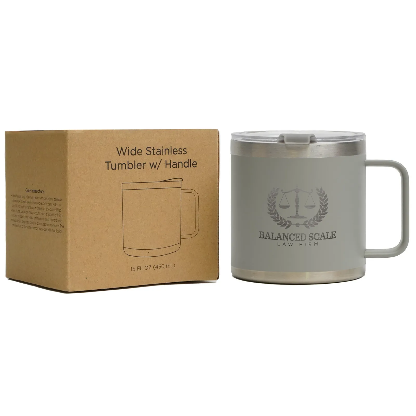 Ranch Style Tumbler with Handle - 15 oz - product view 5