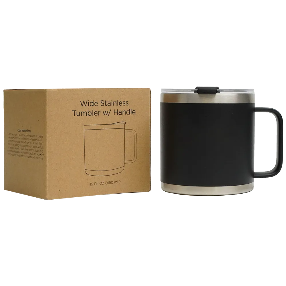 Ranch Style Tumbler with Handle - 15 oz - blank view 14