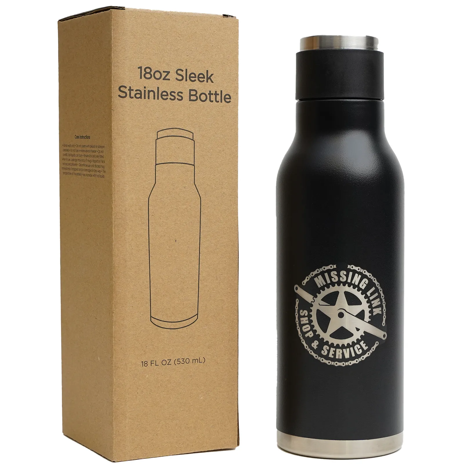 Sleek Water Bottle - 18 oz - product view 3