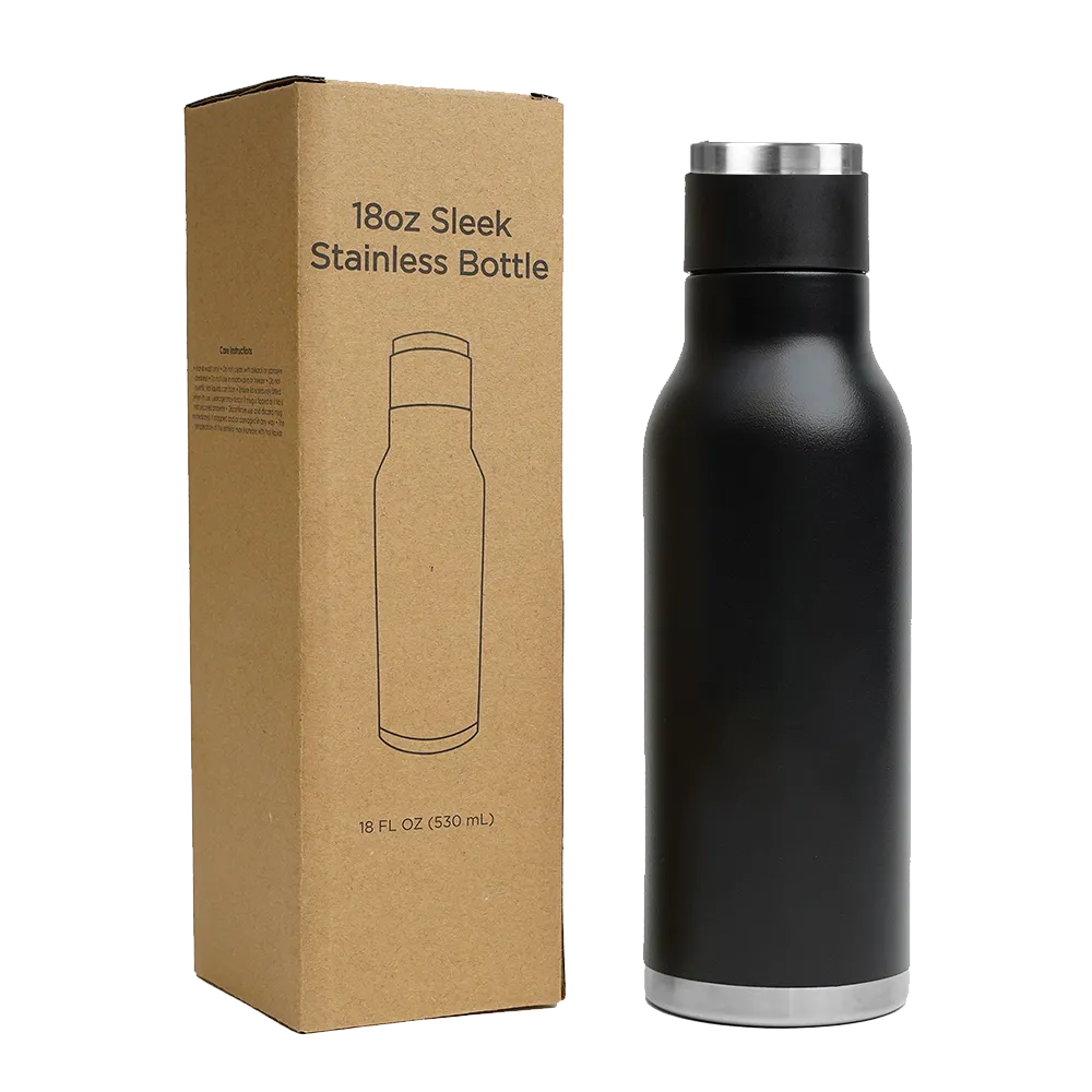 Sleek Water Bottle - 18 oz - blank view 8