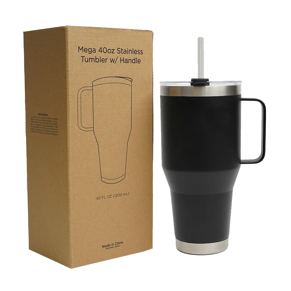 Mega Tumbler with Handle - 40 oz - blank view 12