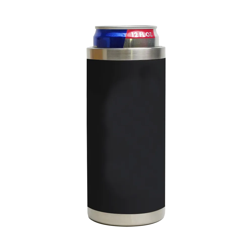 Stainless Steel Can Insulator Ultra Slim - 12 oz - blank view 10