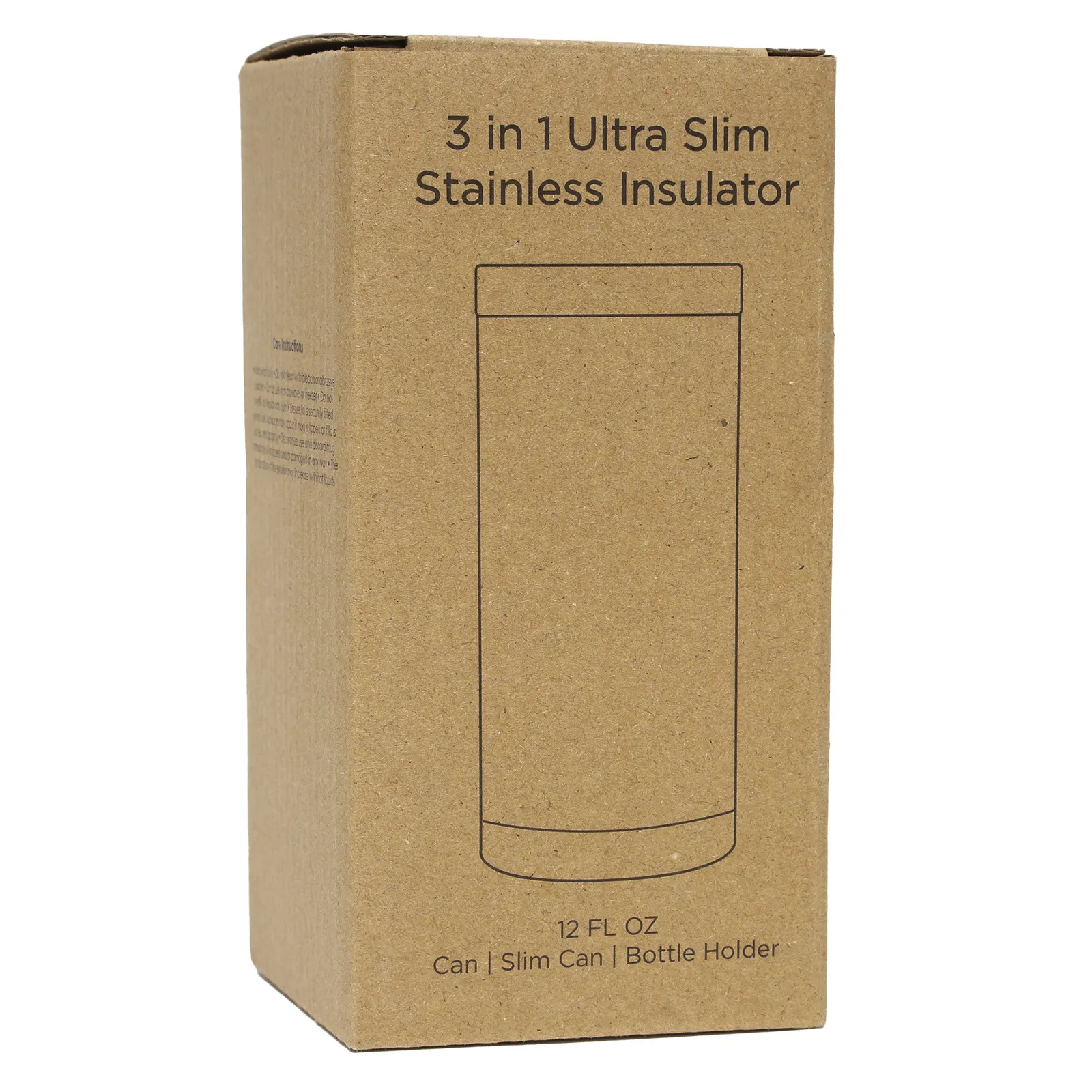 Stainless Steel Can Insulator 3-in-1 - 12 oz - product view 4