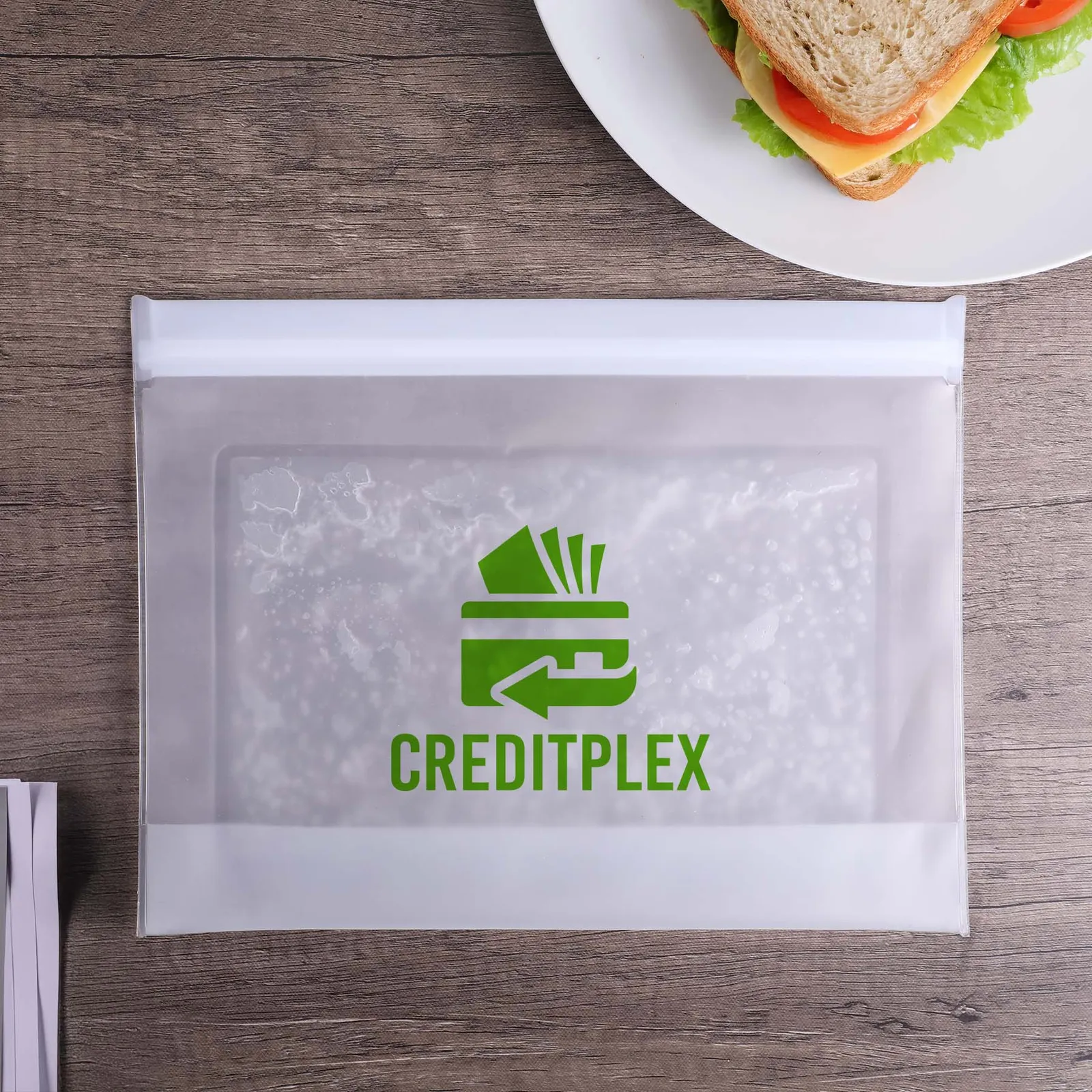 Reusable Food Storage Bag with Built-In Gel Pack - 10.5 x 8 in - product view 1