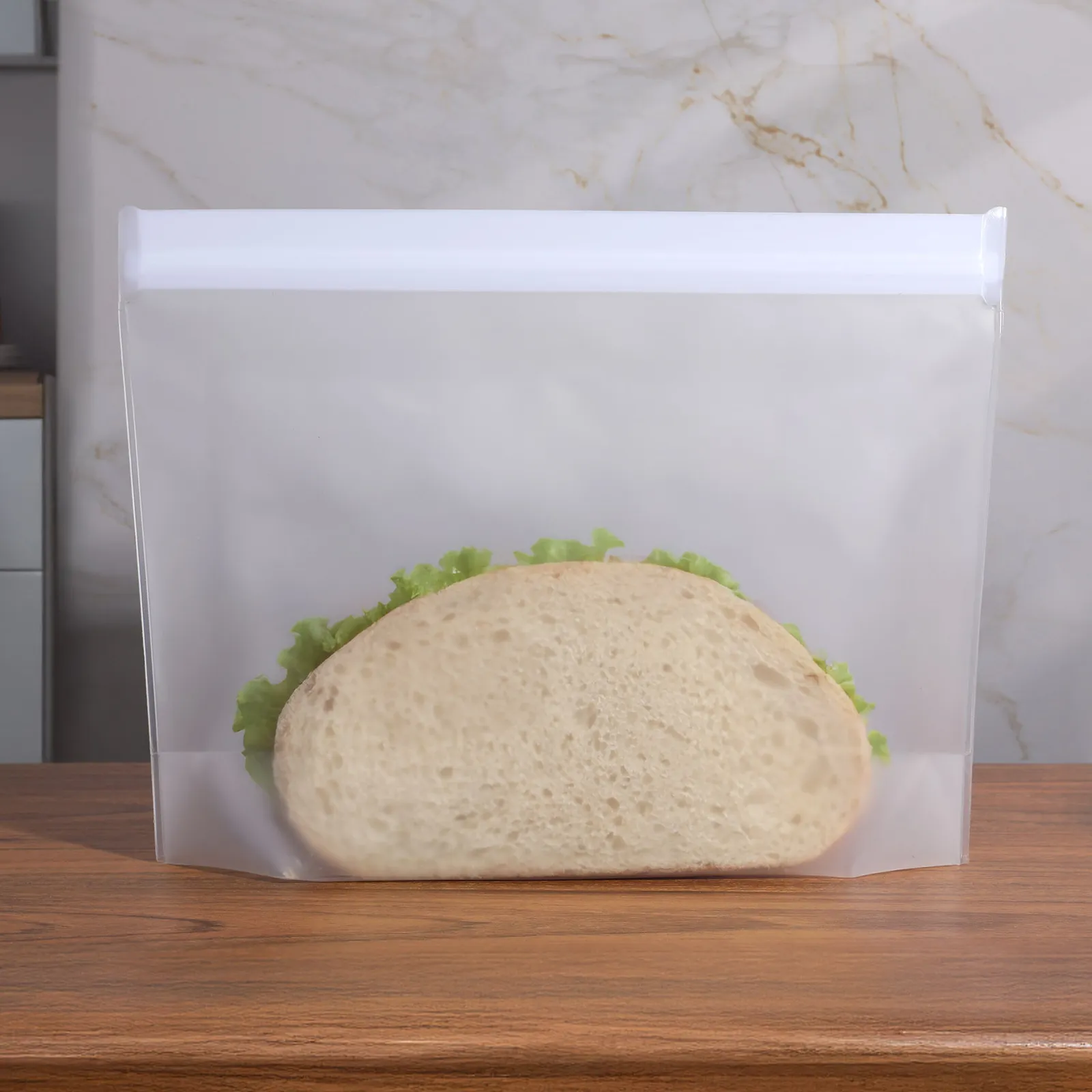 Reusable Food Storage Bag with Built-In Gel Pack - 10.5 x 8 in - blank view 7