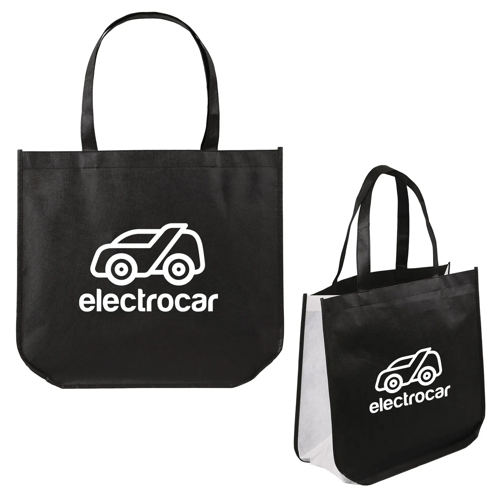 RPET Non-Woven Extra Large Shopping Tote with Bottle Sleeve - 16 x 14.5 x 6.75 in - product view 4
