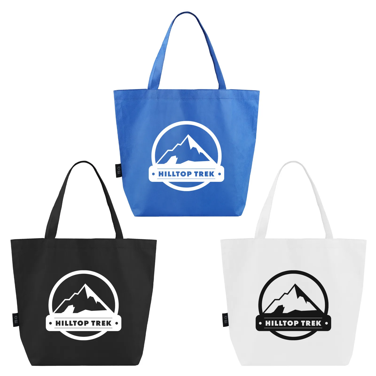 RPET Large Non-Woven Tote Bag with Gusset - 18 x 14.5 x 6 in - product view 2