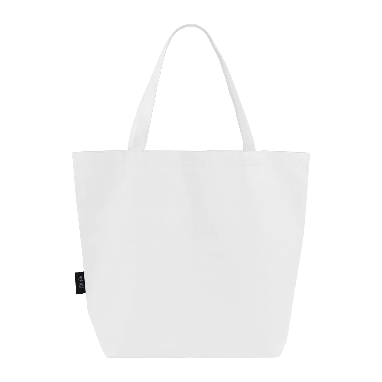 RPET Large Non-Woven Tote Bag with Gusset - 18 x 14.5 x 6 in - blank view 4