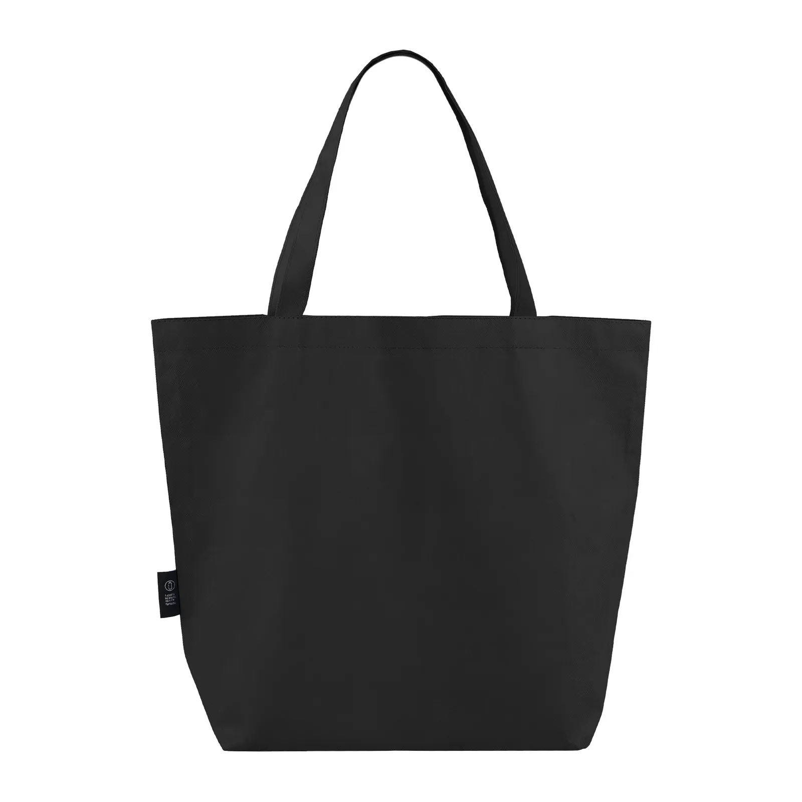 RPET Large Non-Woven Tote Bag with Gusset - 18 x 14.5 x 6 in - blank view 5