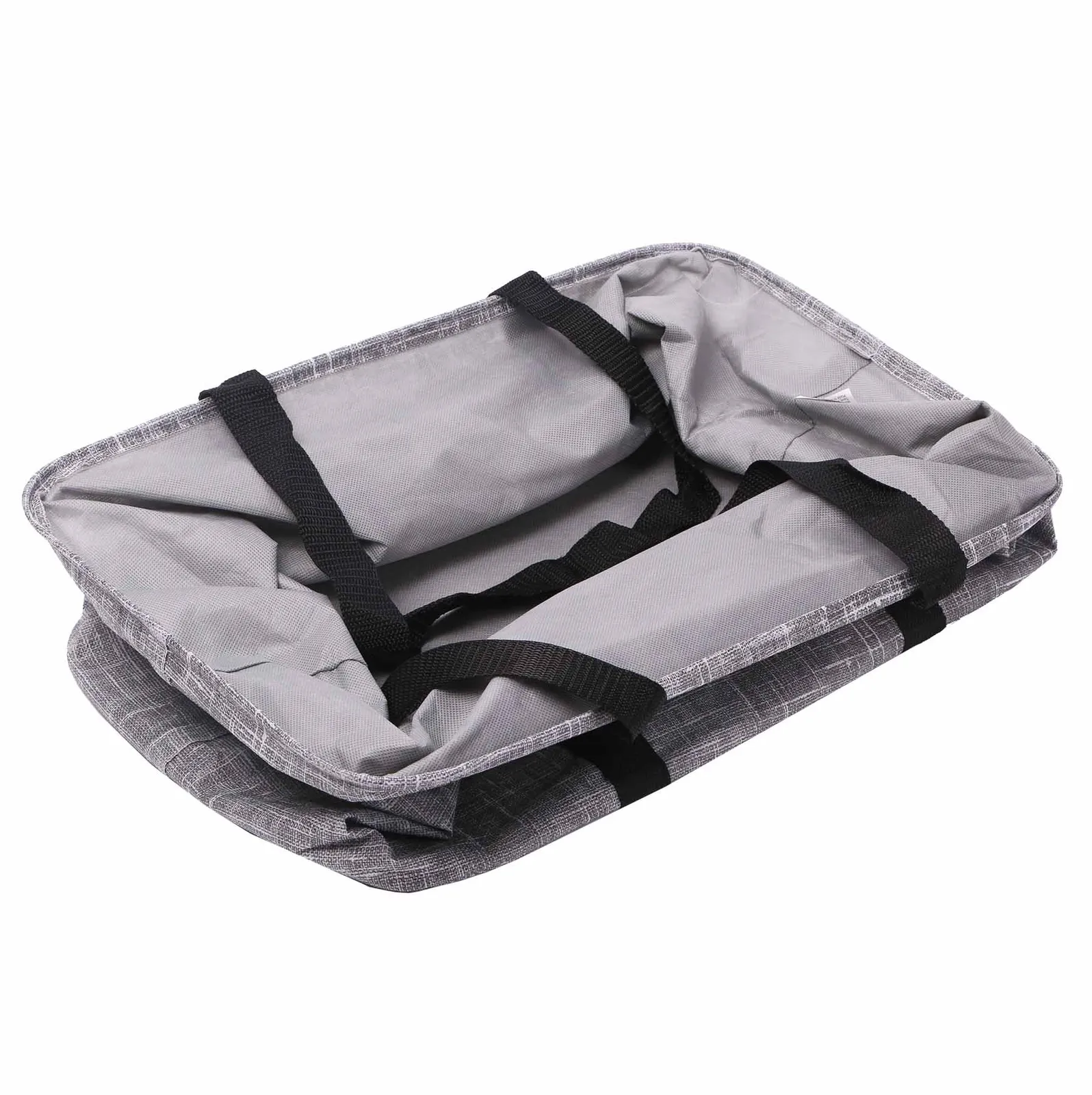 Non-Woven Collapsible Tote Bag with Wire Rim - 18 x 11.5 x 11 in - product view 5