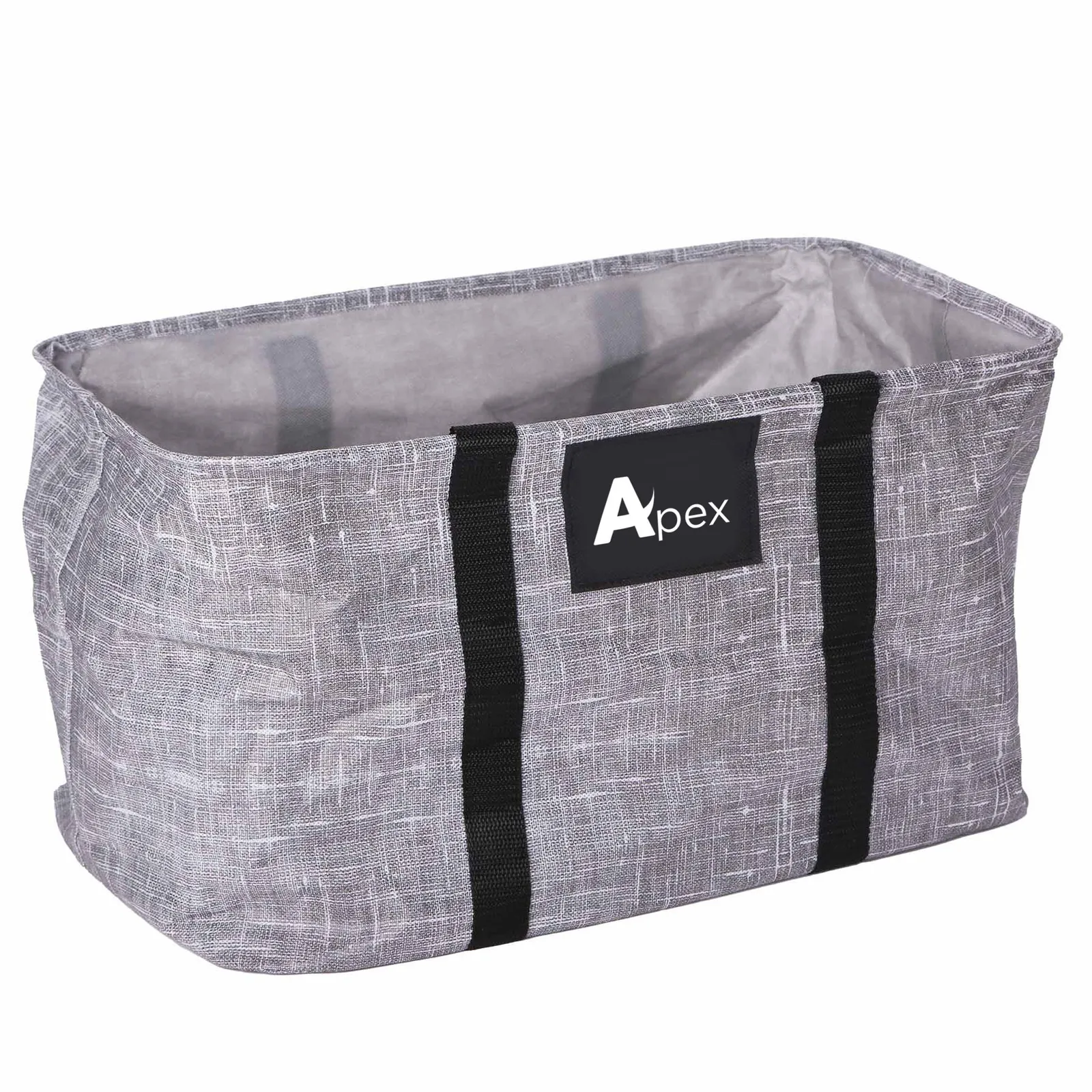 Non-Woven Collapsible Tote Bag with Wire Rim - 18 x 11.5 x 11 in - product view 7