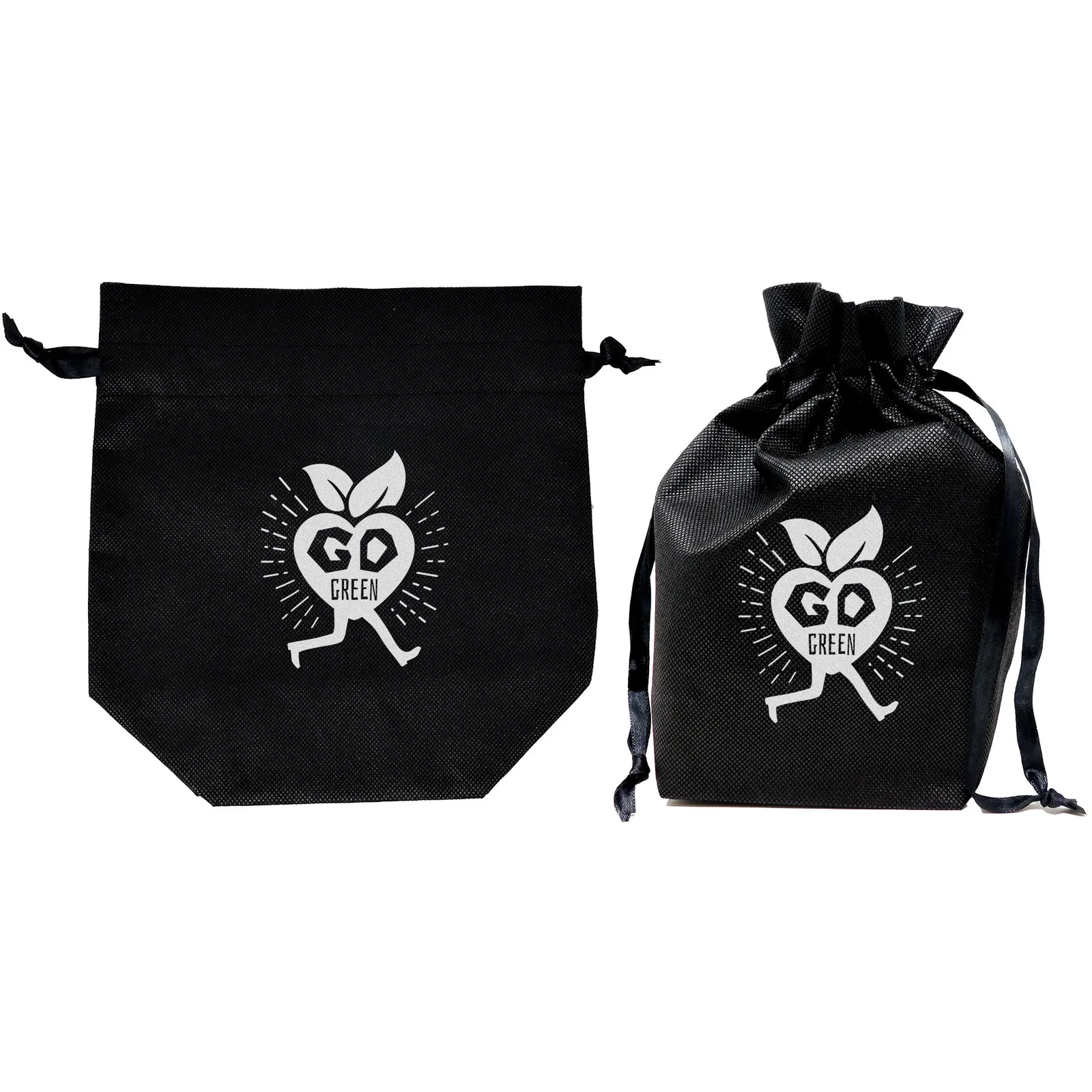 Non-Woven Drawstring Pouch Bag for Gifts - 9 x 10 x 4.25 in - product view 2