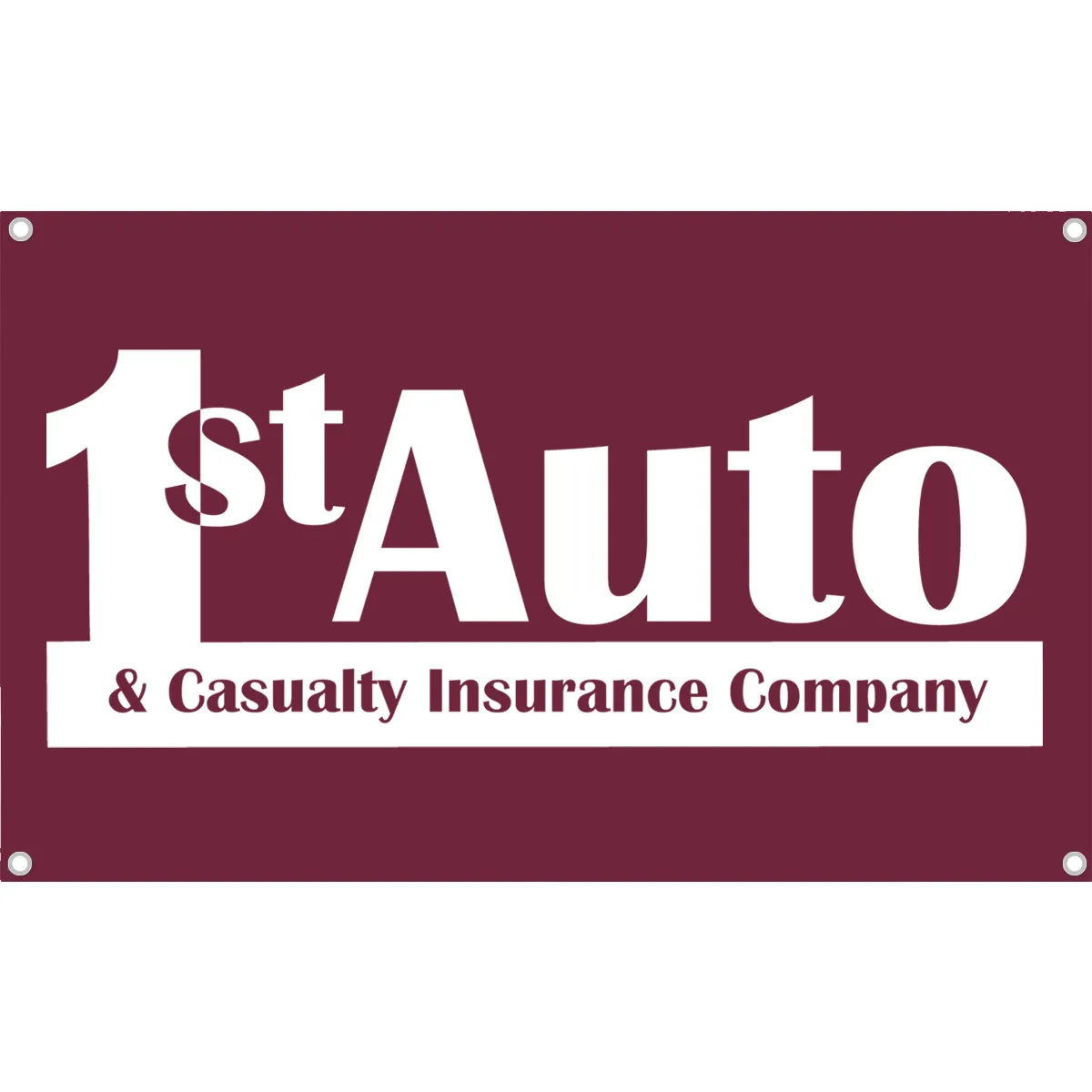 Custom Printed Poly-Cotton Banner with Grommets - 36 x 27 in