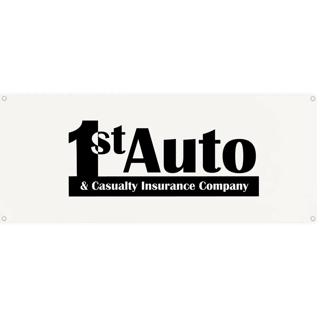 Custom Printed Poly-Cotton Banner with Grommets - 60 x 27 in