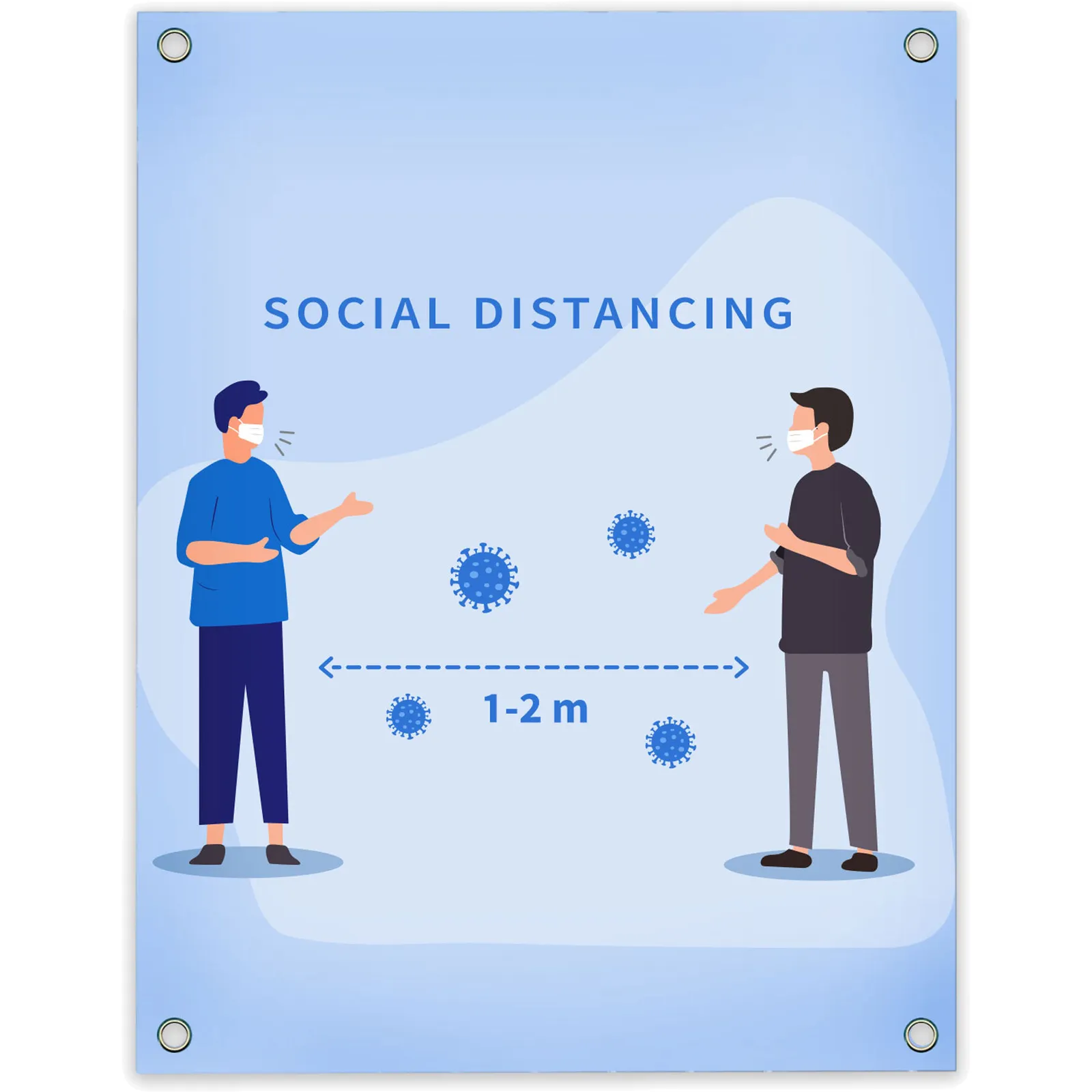 Custom Printed RPET Polyester Banner Full Color Dye Sub - 36 x 27 in