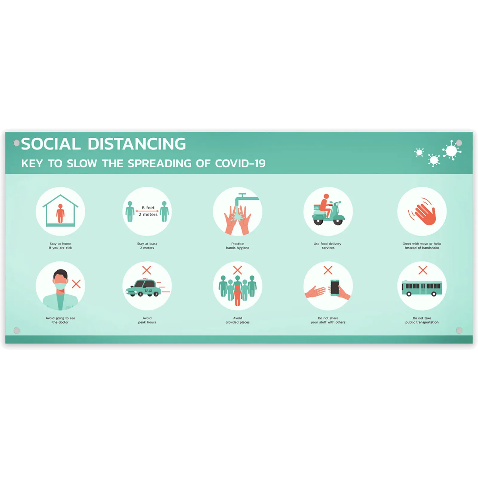 Custom Printed Banner rPET Polyester Dye Sub - 60 x 27 in