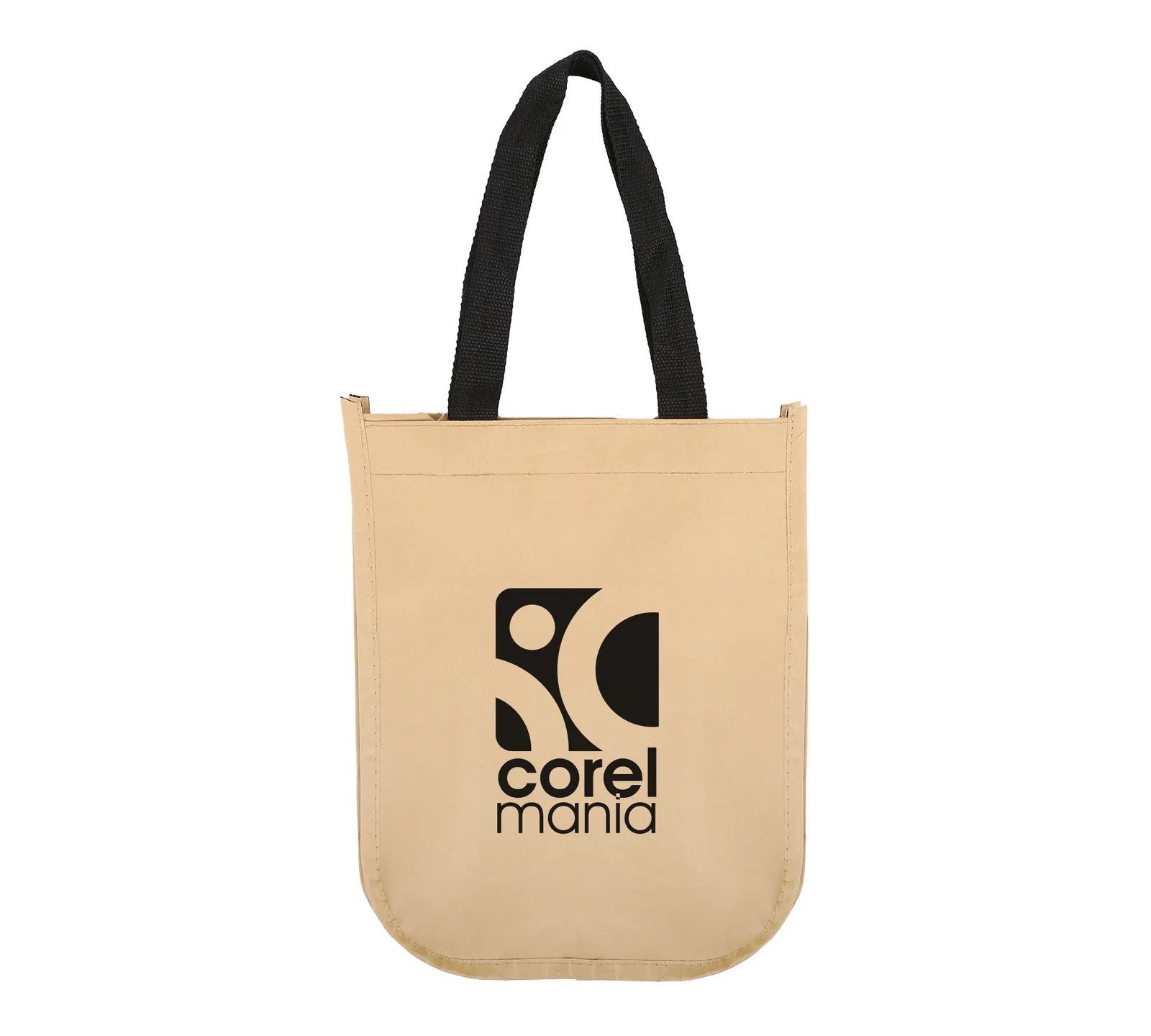 Custom Tote Bag Kraft Paper Laminated - 9.5 x 11.75 in