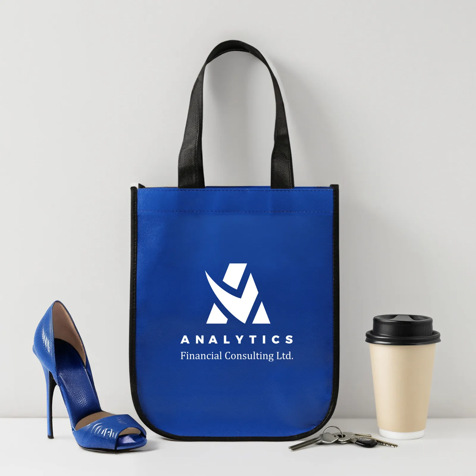 Custom Tote Bag Laminated Non-Woven - 9.25 x 11.75 in
