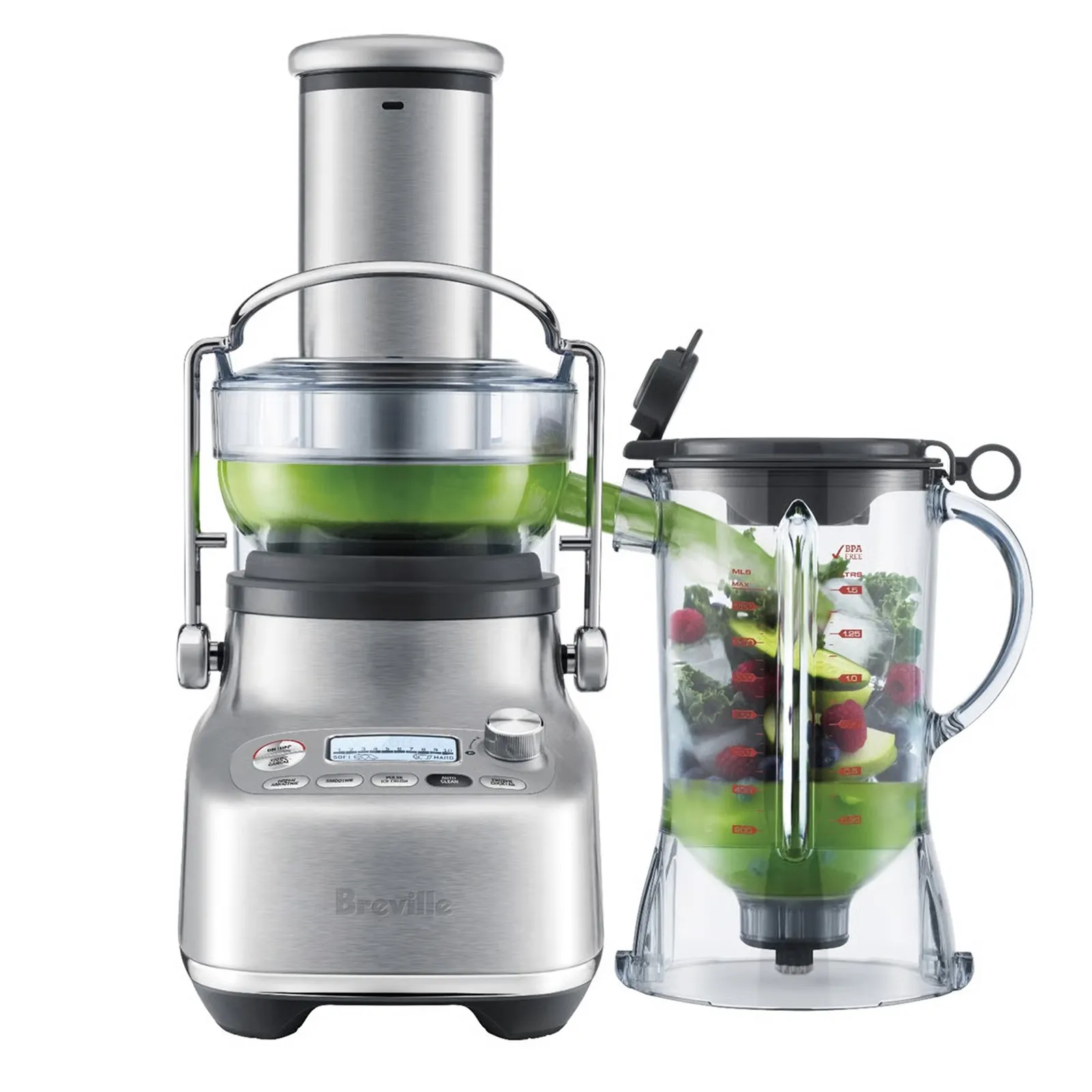 Breville 3X Bluicer Pro Blender Juicer 10 Settings - 50 oz