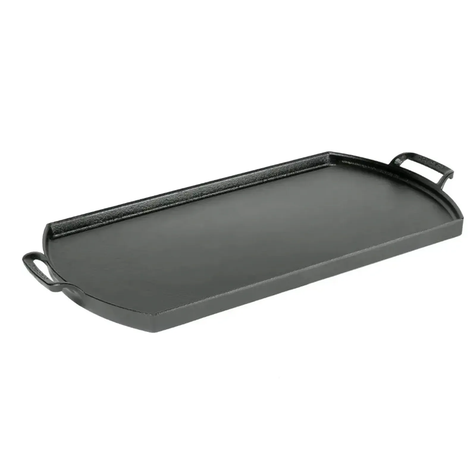 Double Burner Griddle Cast Iron Triple Seasoned - 10 x 20 in