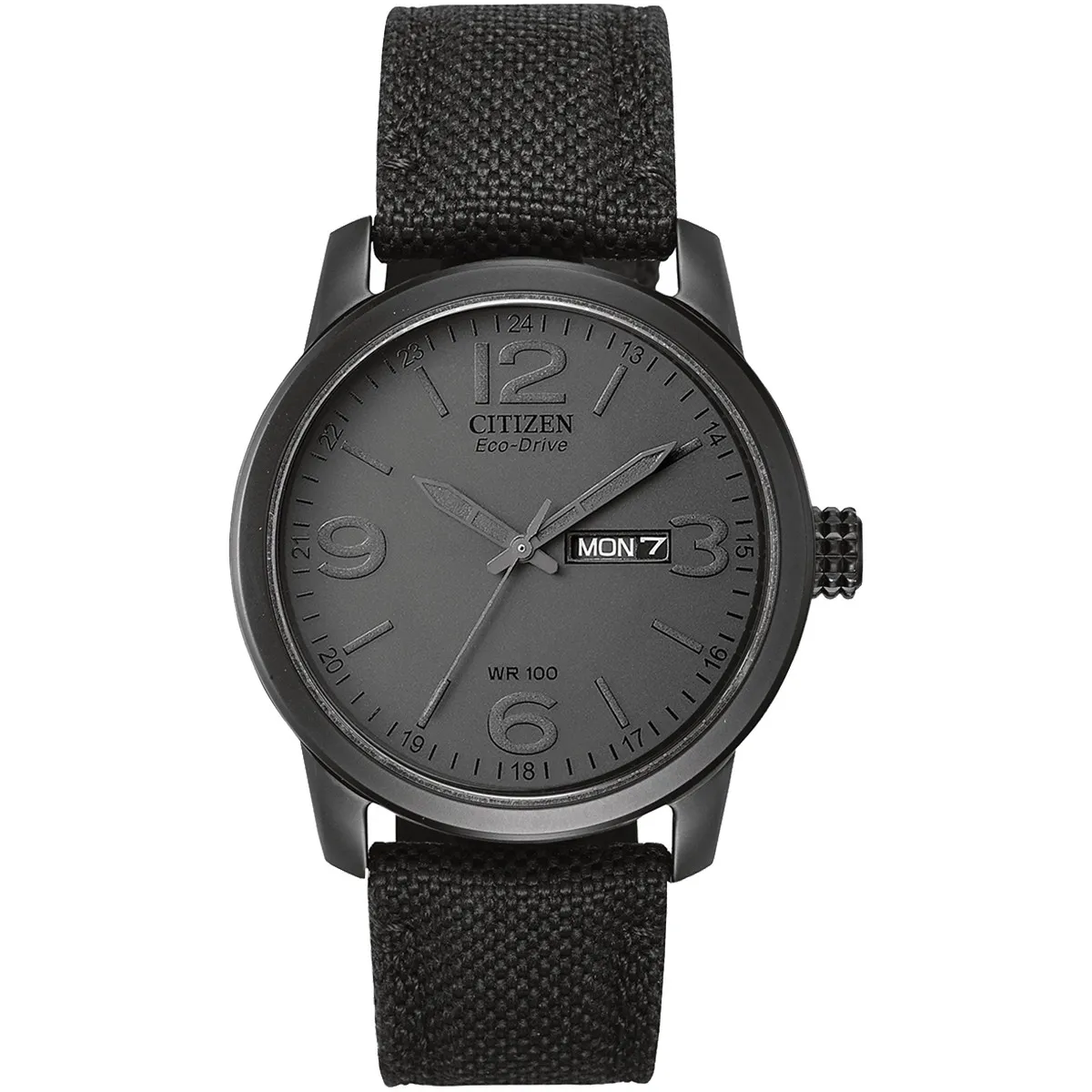 Watch Eco-Drive Military Khaki Dial Black Case - 42mm
