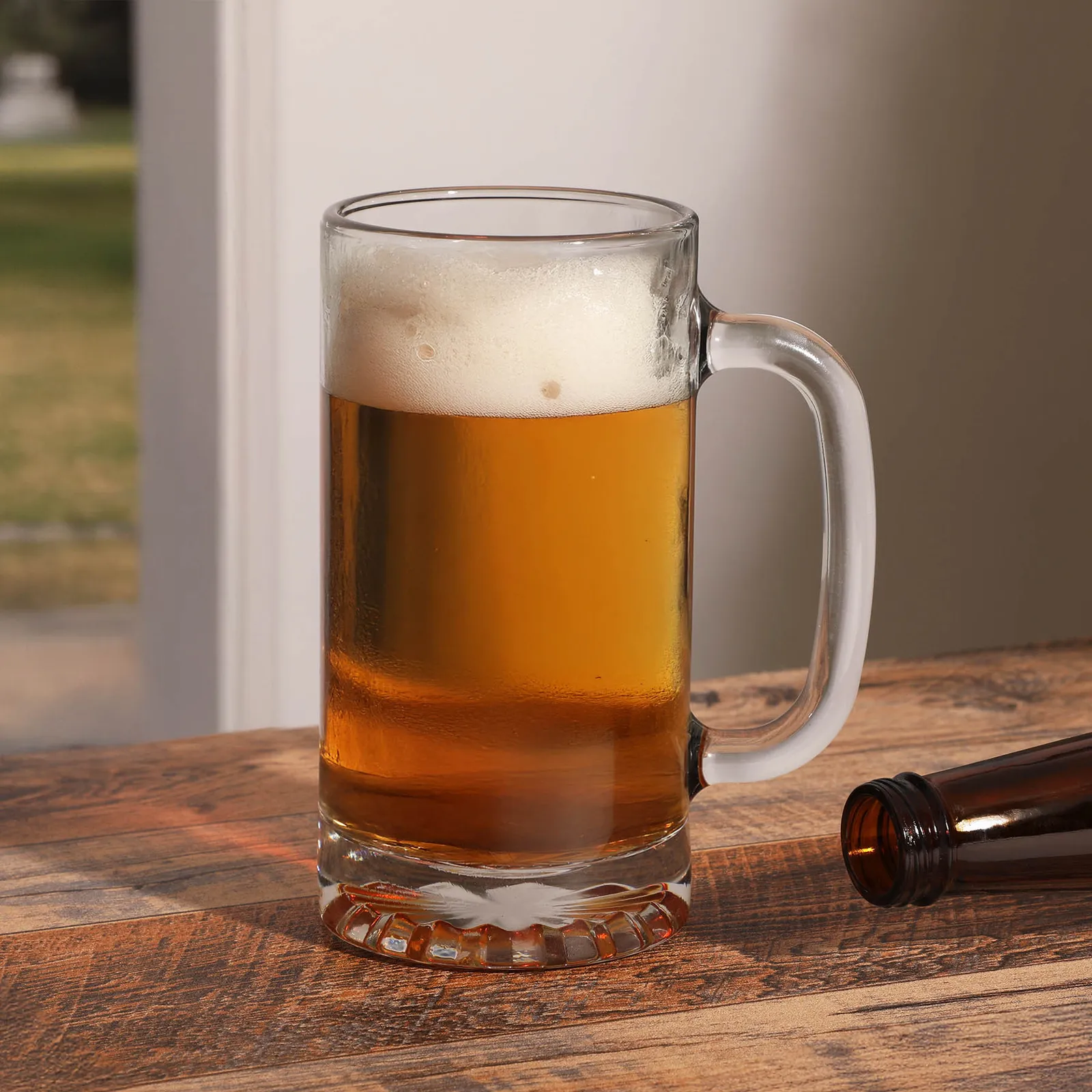 Libbey Beer Mug Glass Classic Handle - 16 oz - blank view 6