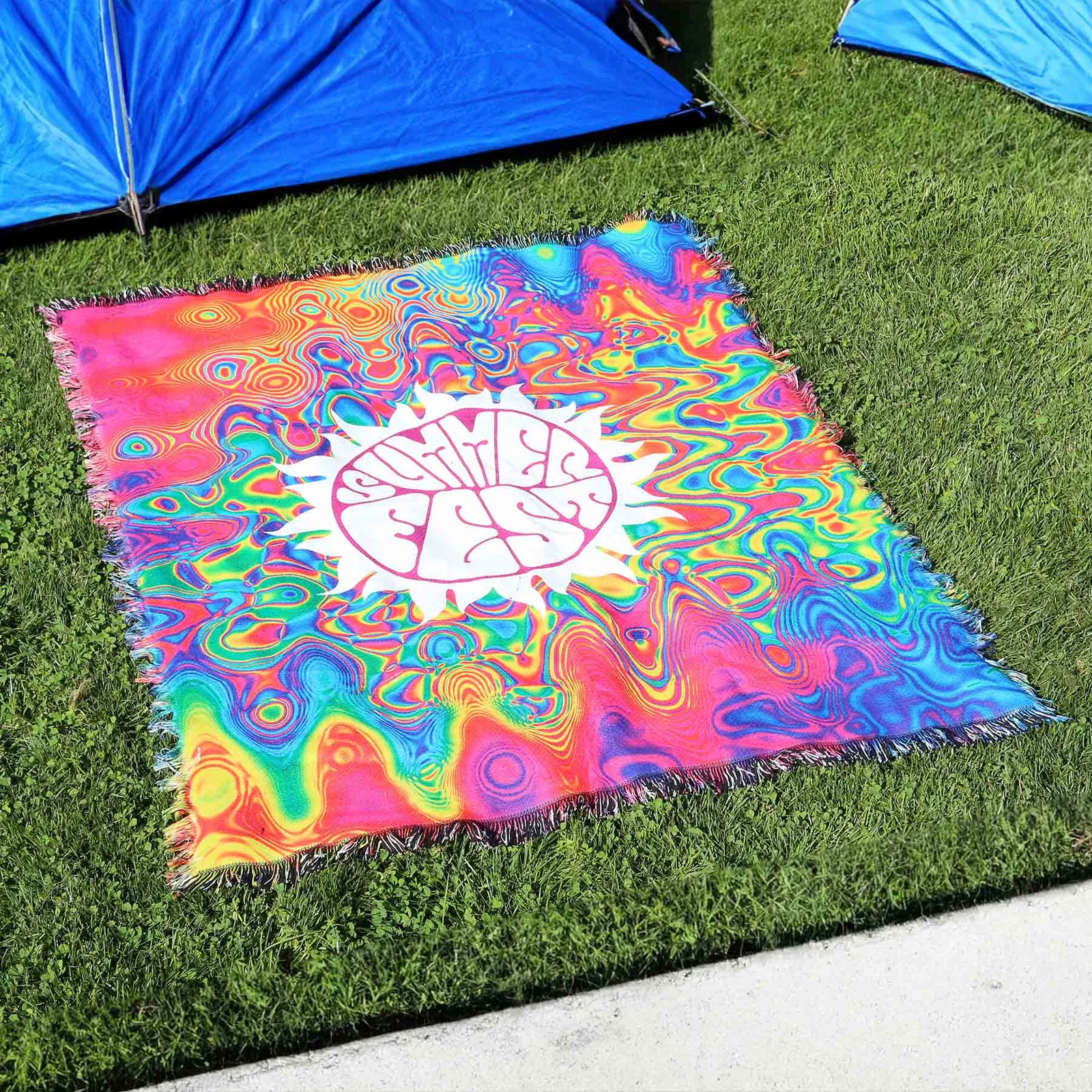 Sublimation Woven Tapestry Blanket - 50 x 60 in