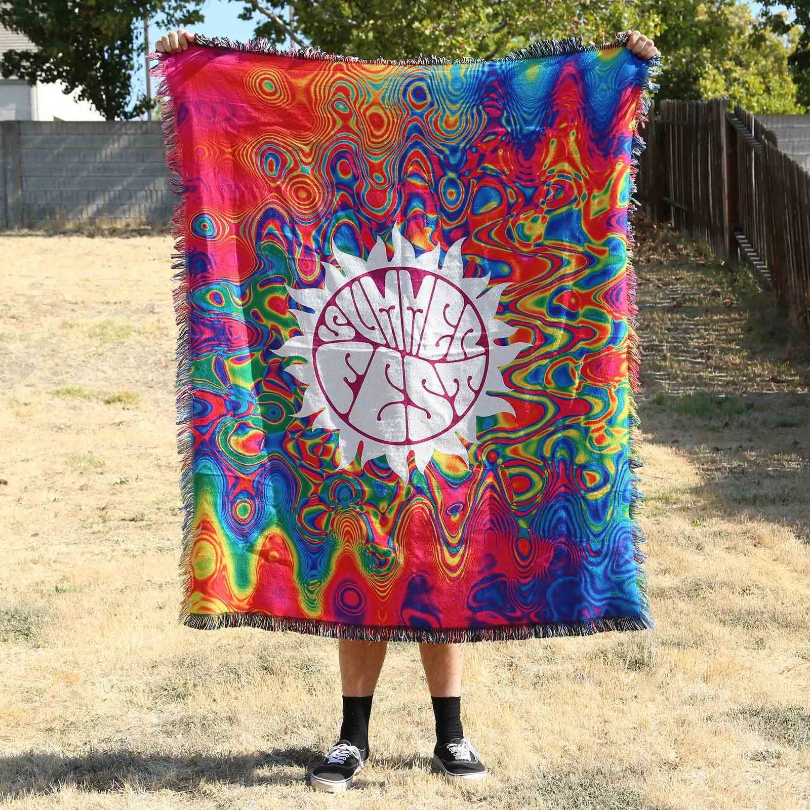 Sublimation Woven Tapestry Blanket - 50 x 60 in - product view 3