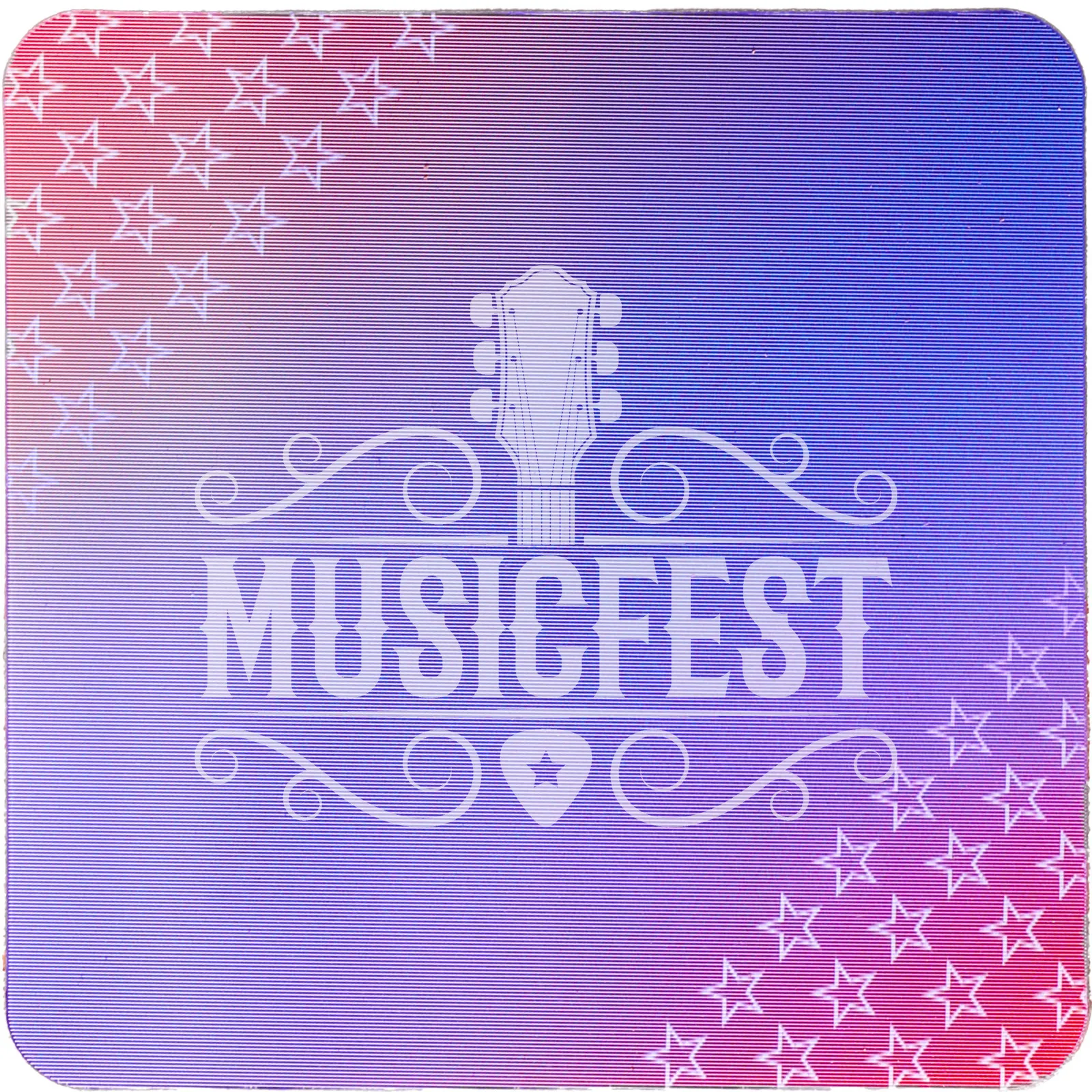 Lenticular Color Changing Coaster with Cork Back