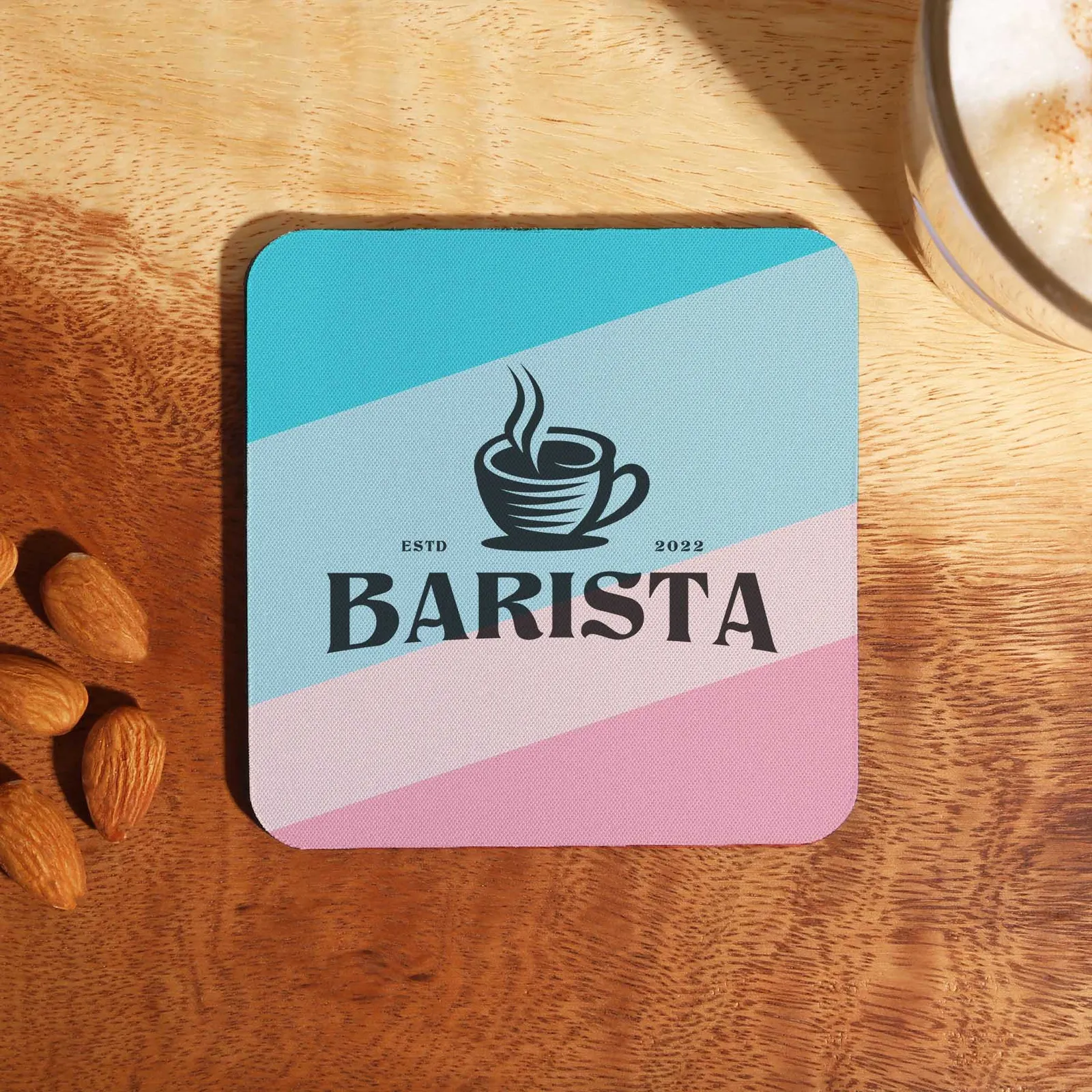 Coaster Recycled Polyester Square Dye Sub - 3 61/64 in - product view 1