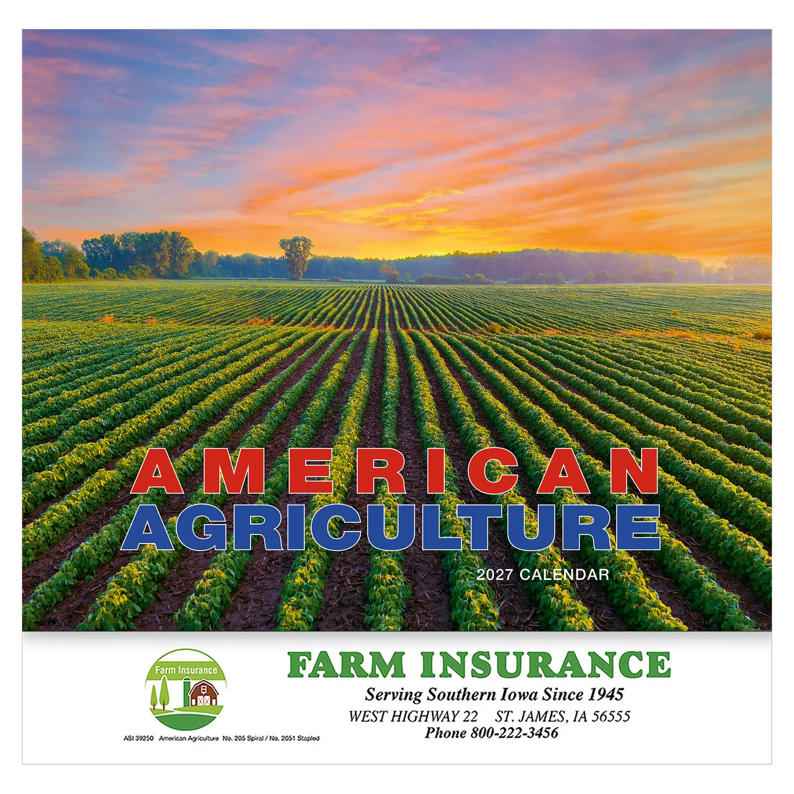 American Agriculture Wall Stapled - 10 3/4 x 19 in