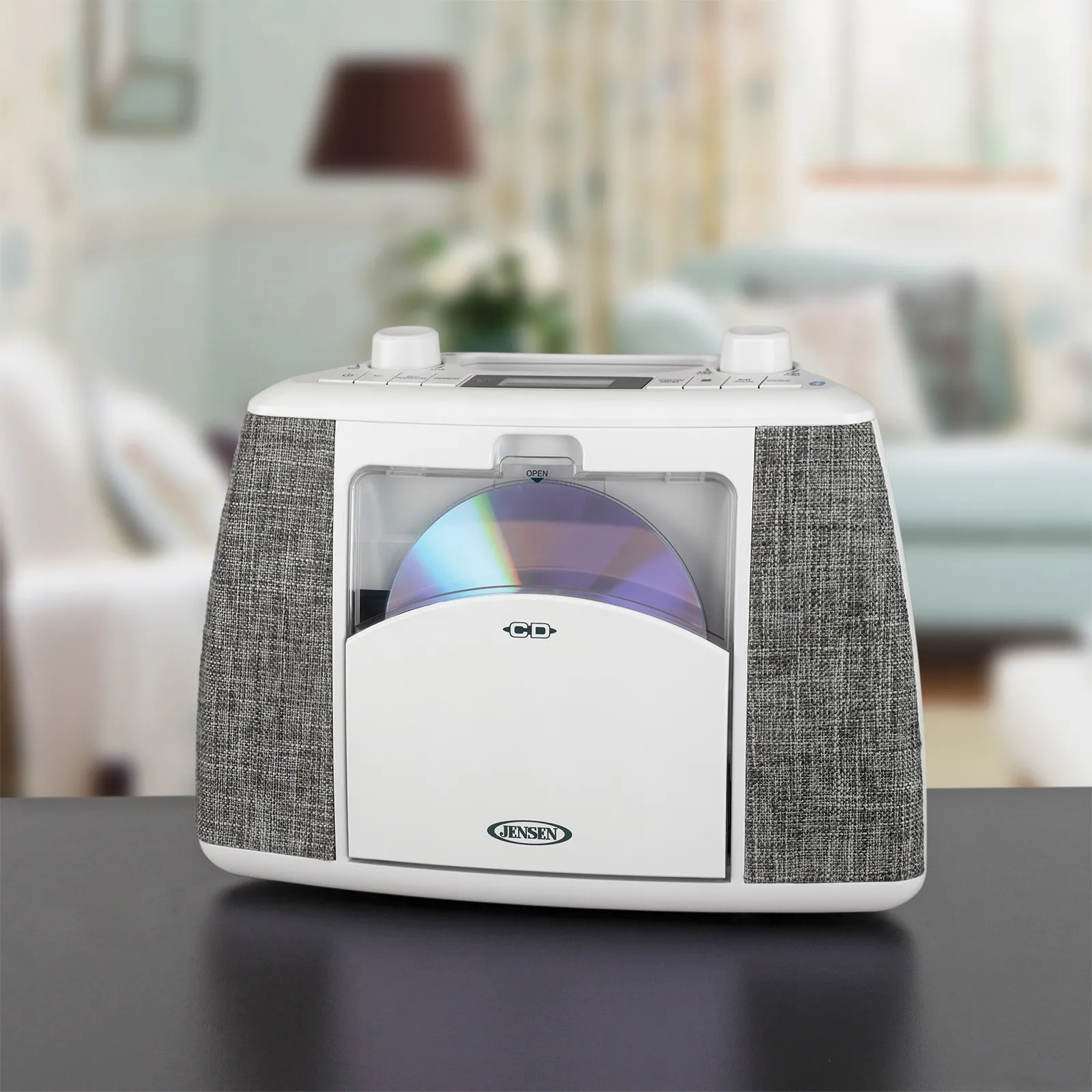 Portable Bluetooth CD Music System with Handle