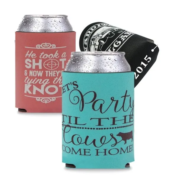 Can Cooler Foam Collapsible 3-Sided Print