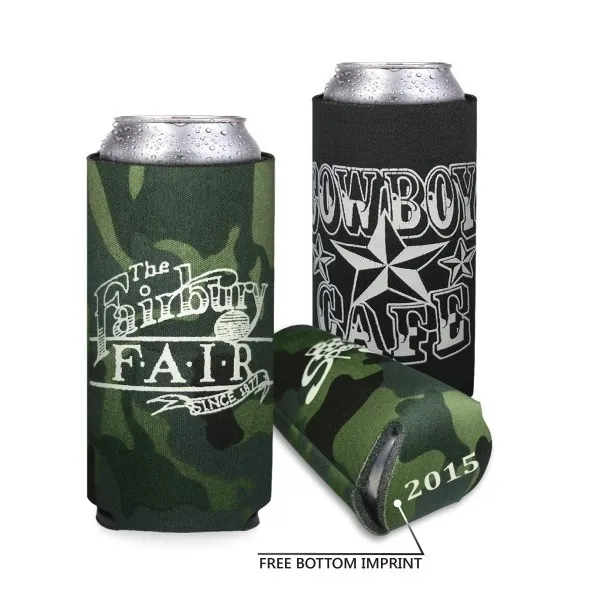 Custom Koozies Collapsible Foam Can Cooler - 24 oz