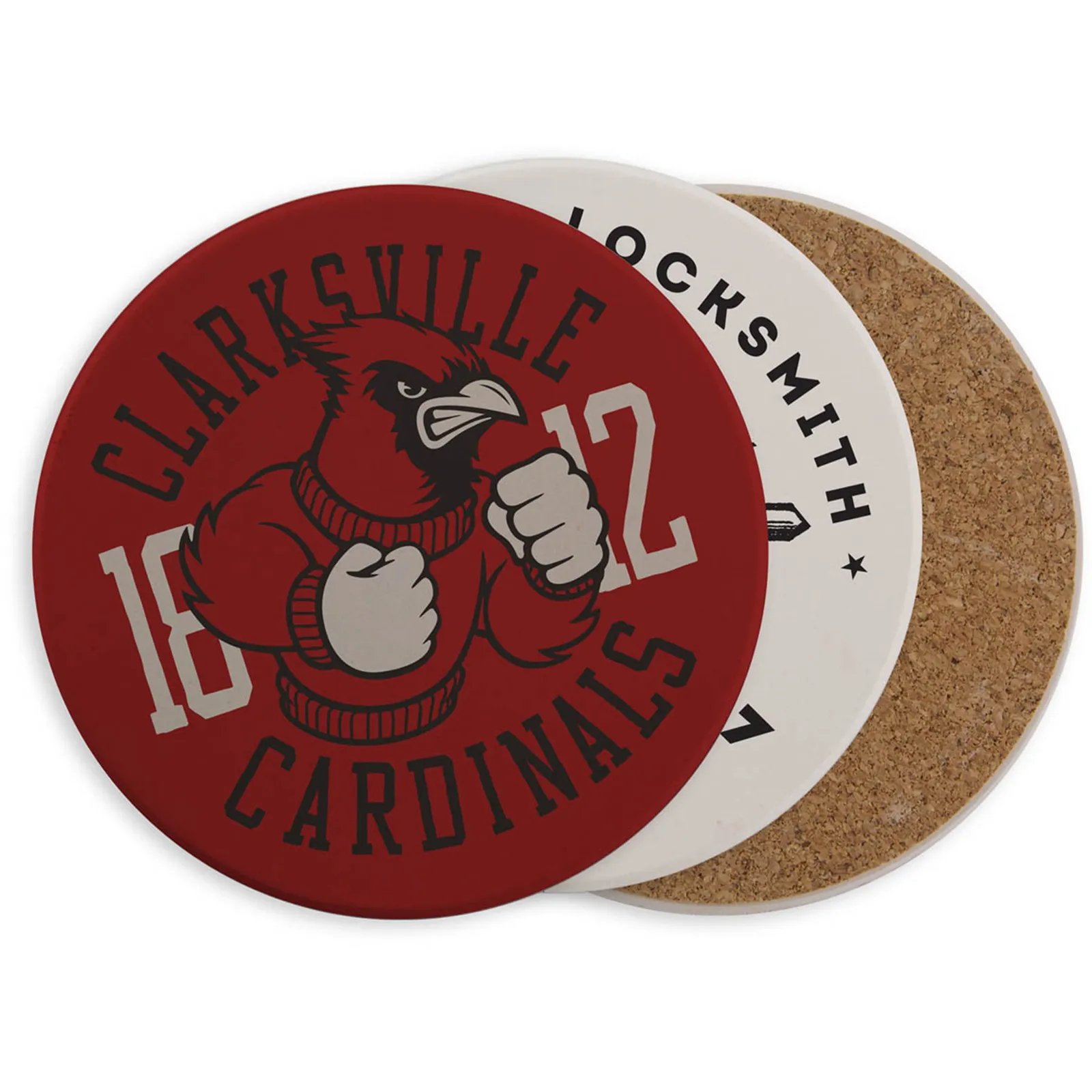 Coaster Ceramic Round Cork Backing - 3.9 in