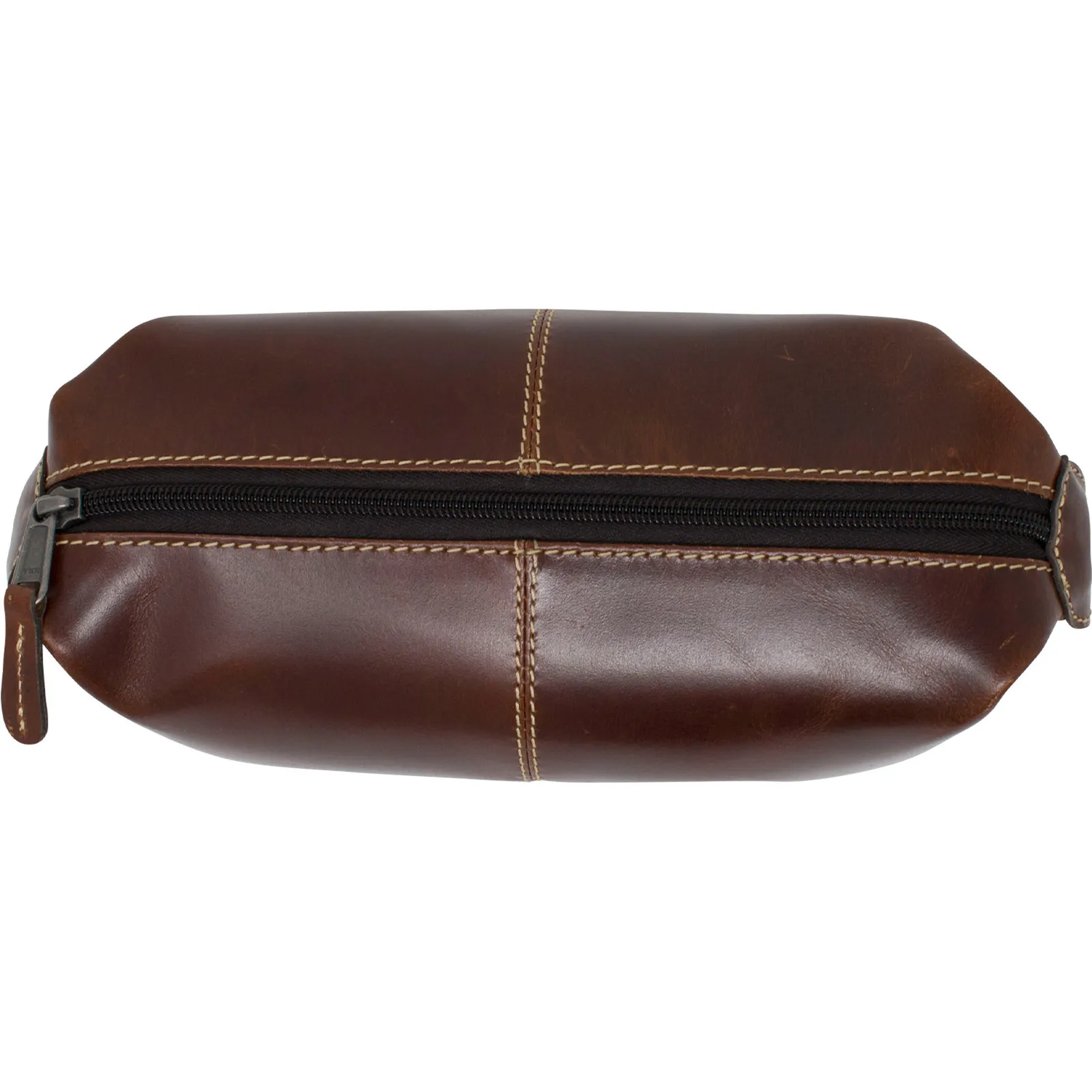 Travel Kit Bag Buffalo Leather Toiletry - 8.5 x 4.5 in - product view 3